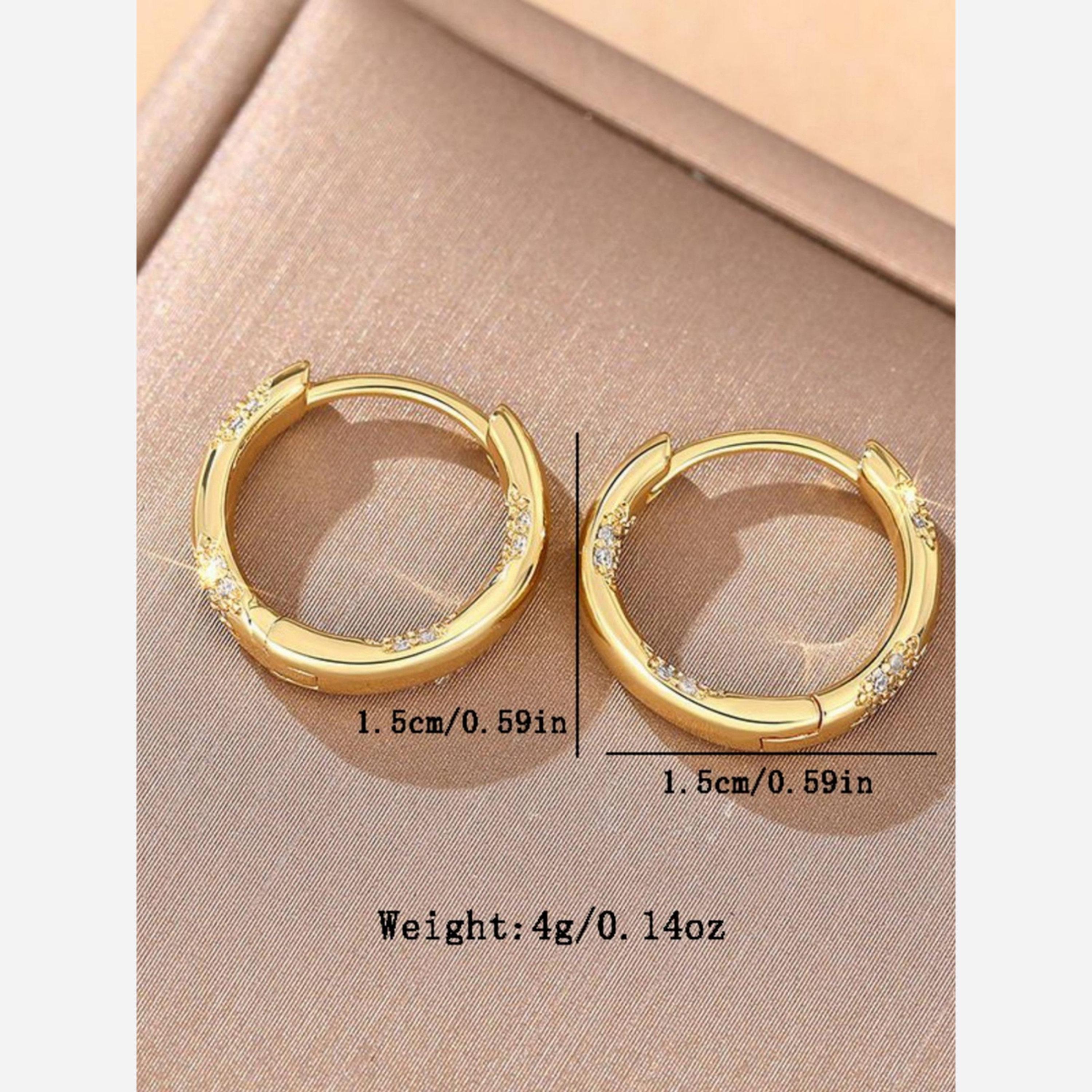 Take Two Inlaid Embellished Hoop Earrings-women-watchesandjewellery-jewellery-earrings-image-5