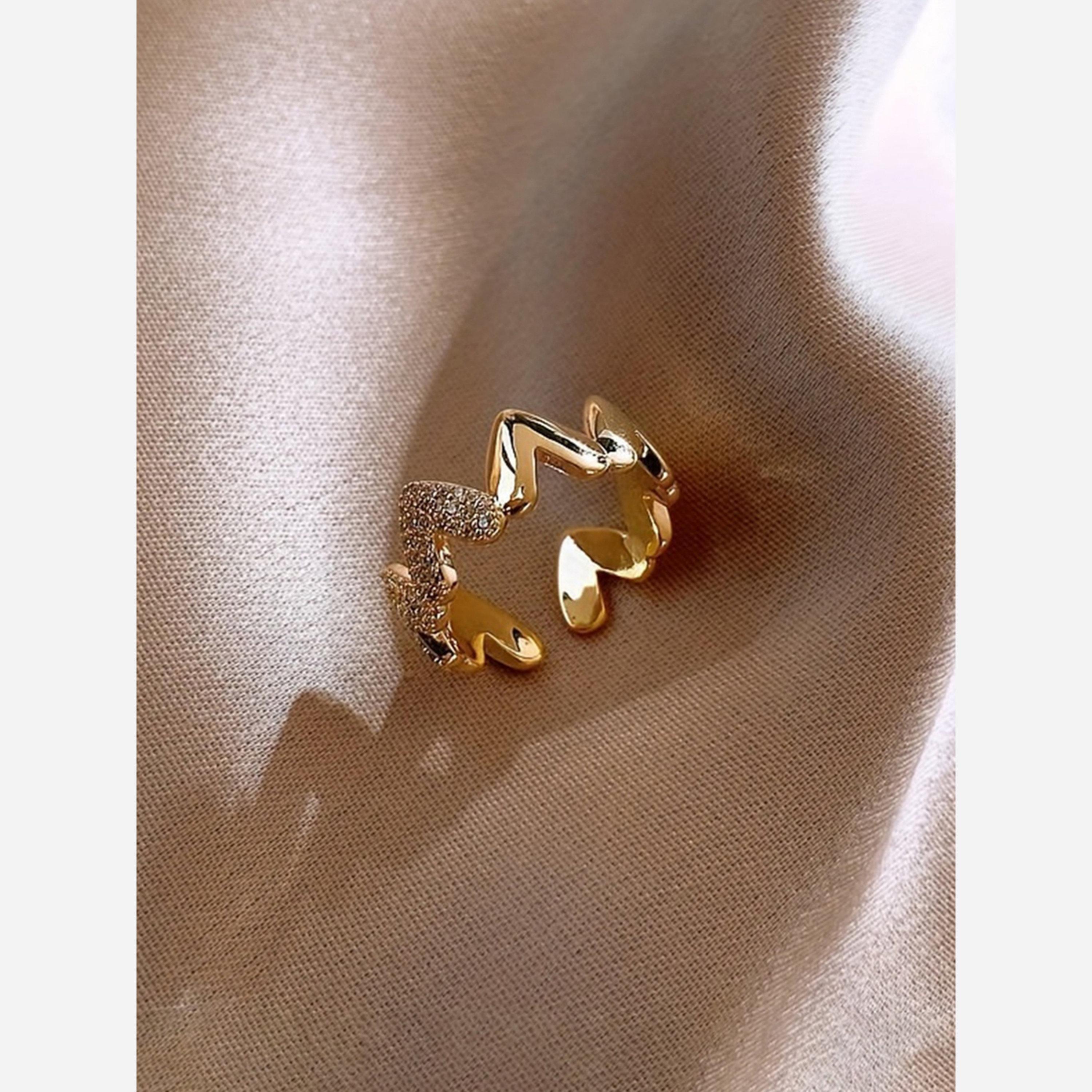 تيك تو - خاتم مفتوح على شكل قلب-women-watchesandjewellery-jewellery-rings-image-3