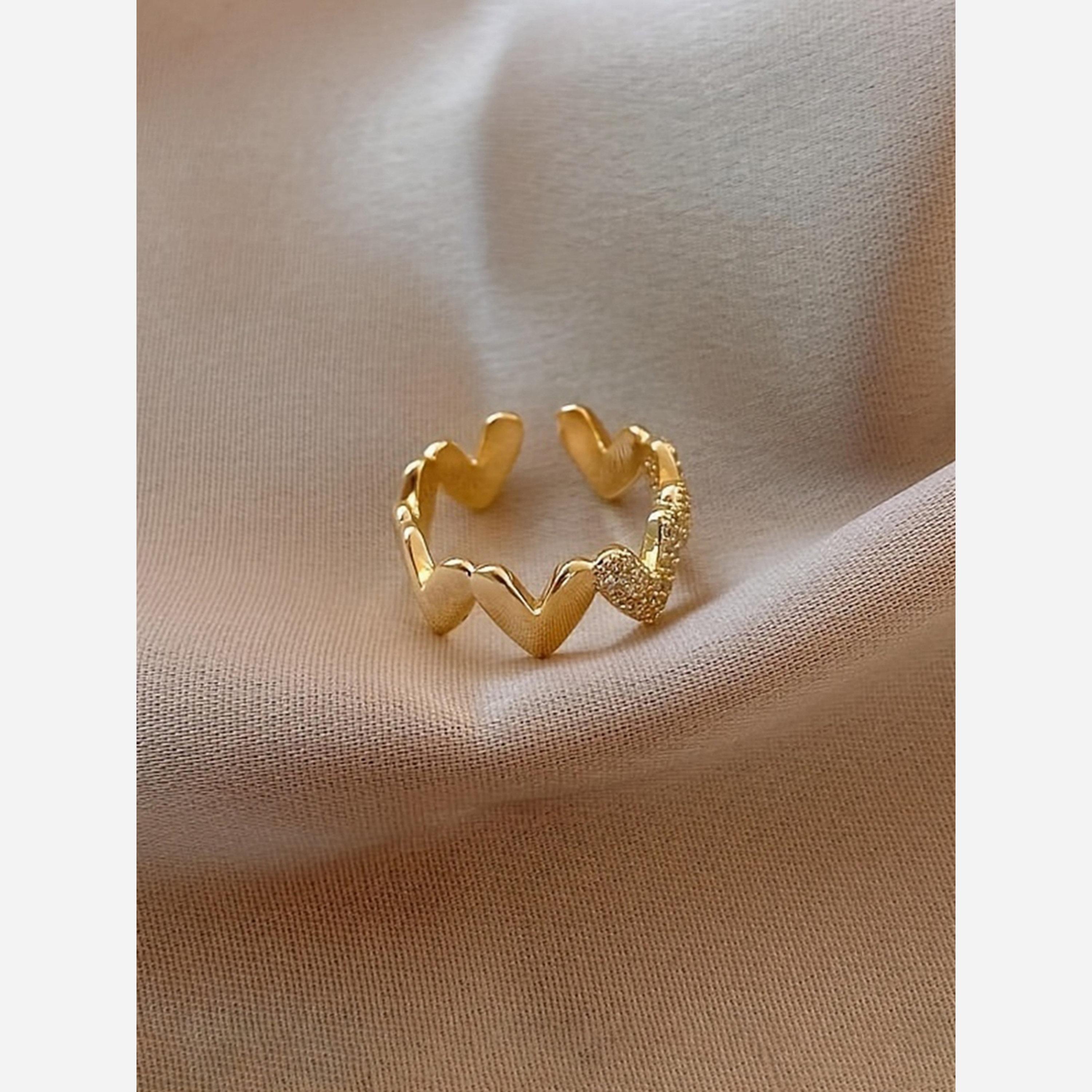 تيك تو - خاتم مفتوح على شكل قلب-women-watchesandjewellery-jewellery-rings-image-4