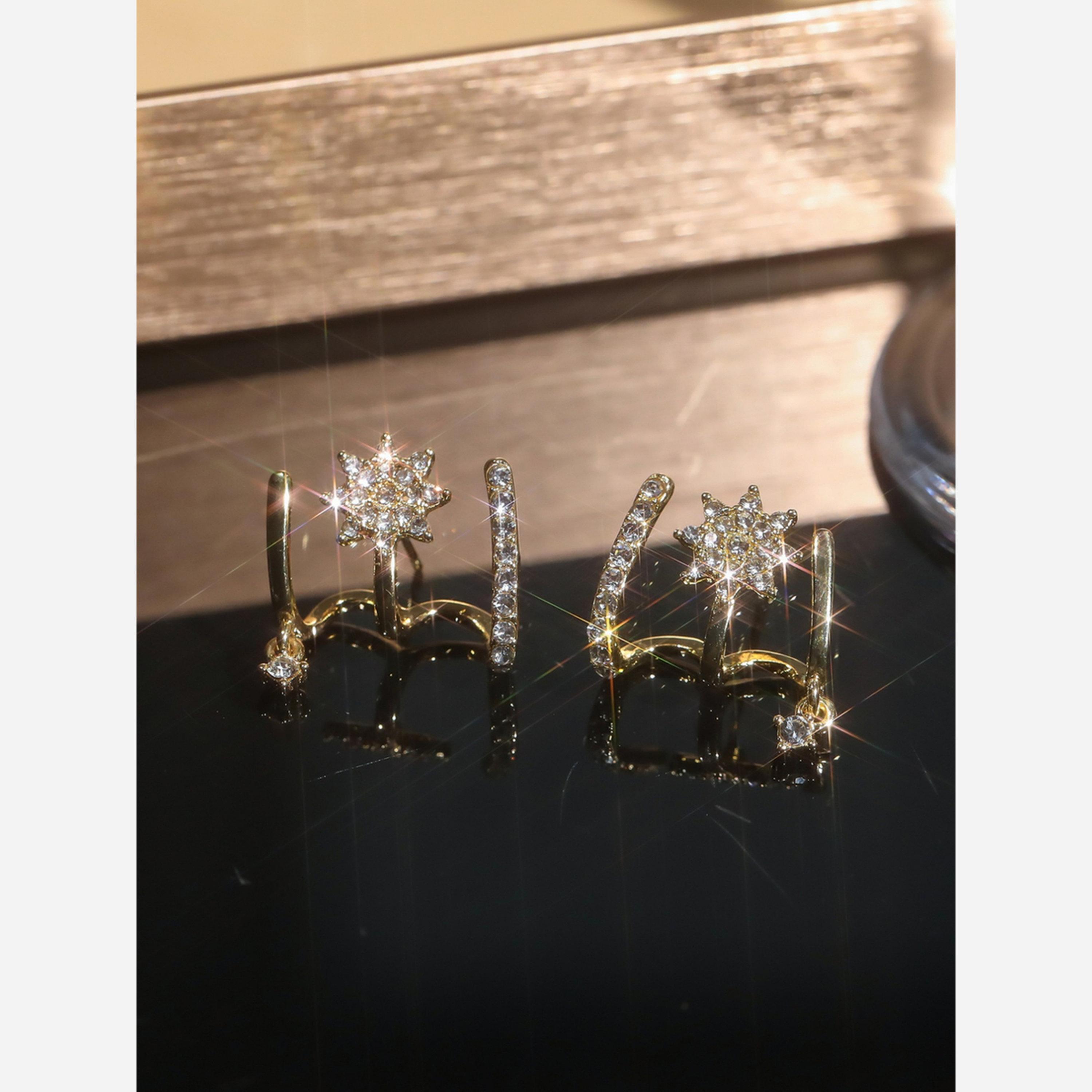 Take Two Multi-Turn Inlaid Zirconia Earrings-women-watchesandjewellery-jewellery-earrings-image-3