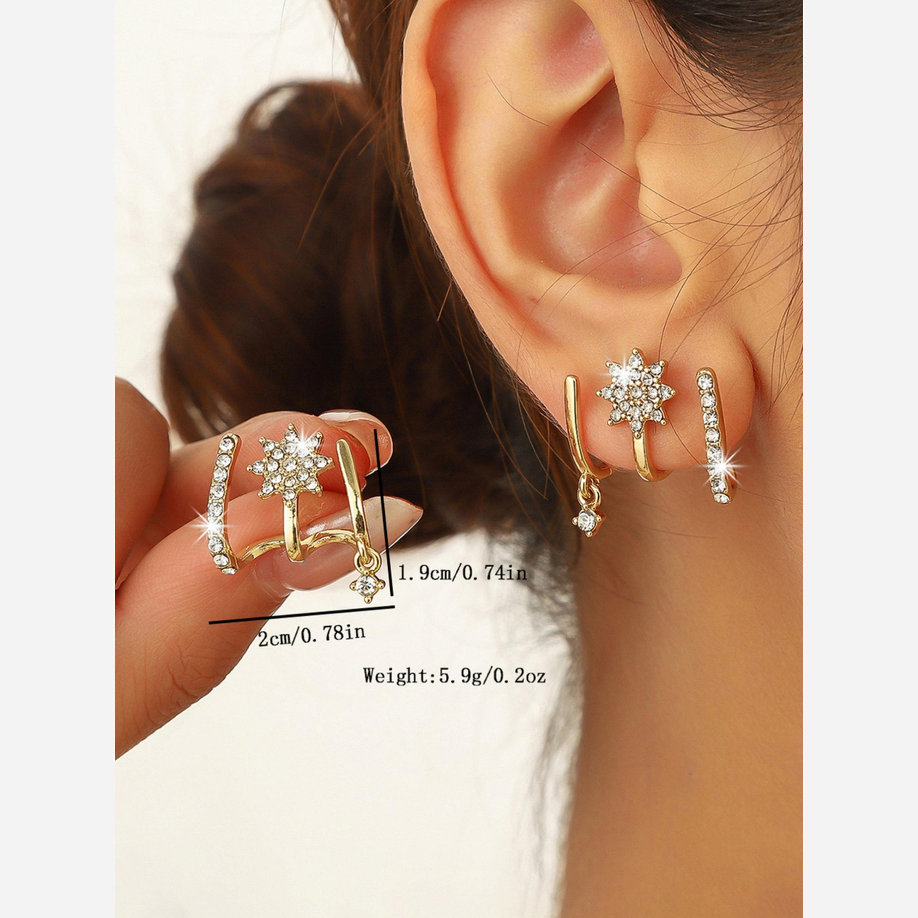 Take Two Multi-Turn Inlaid Zirconia Earrings-women-watchesandjewellery-jewellery-earrings-image-5