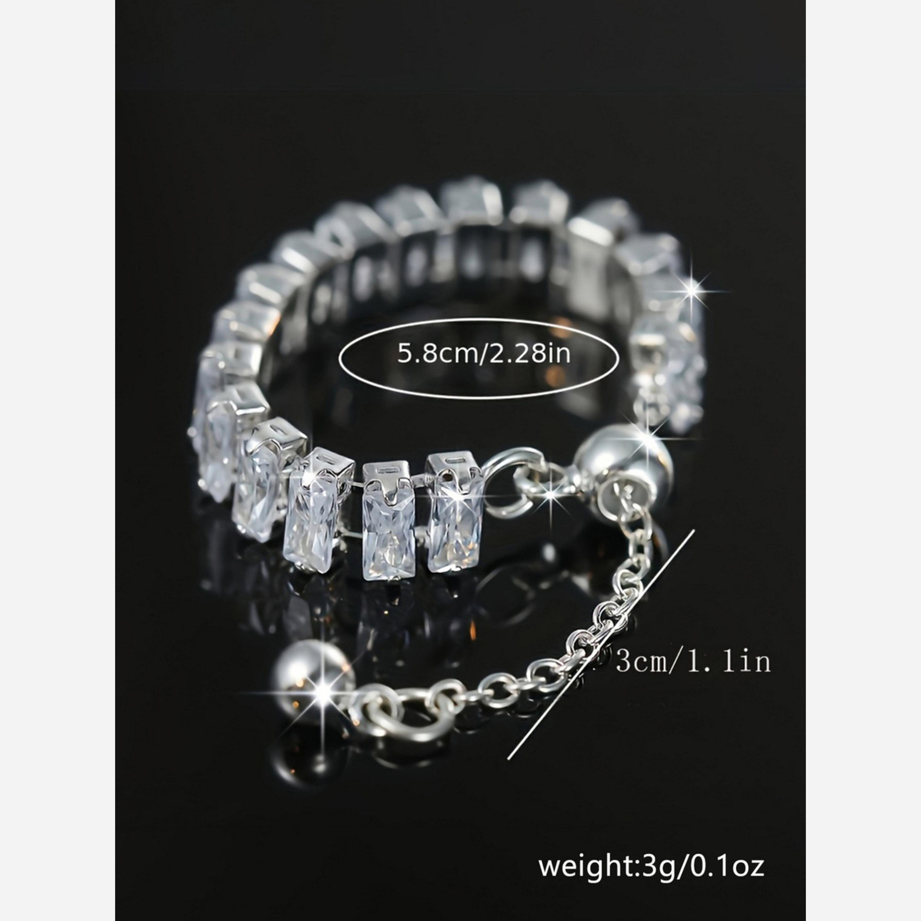 تيك تو - خاتم بسلسلة مرصعة بالكريستال البراق-women-watchesandjewellery-jewellery-rings-image-6