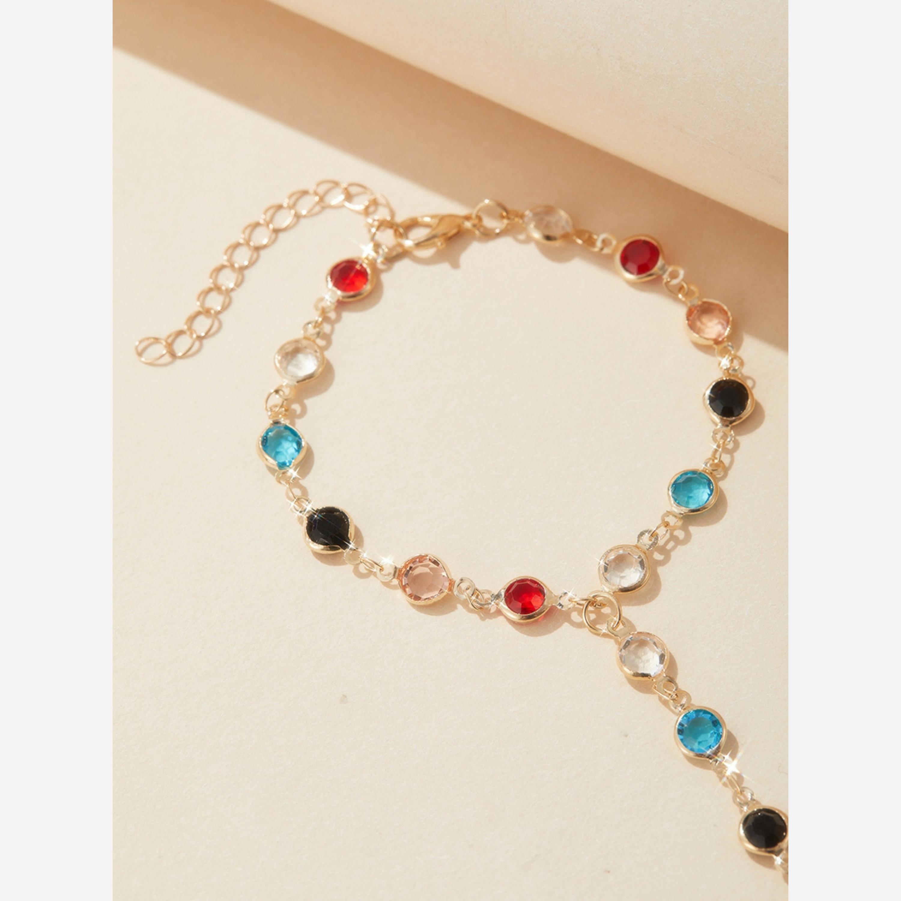 تيك تو - طقم يد وخاتم وسوار مزخرف بشكل دائري-women-watchesandjewellery-jewellery-banglesandbracelets-image-5