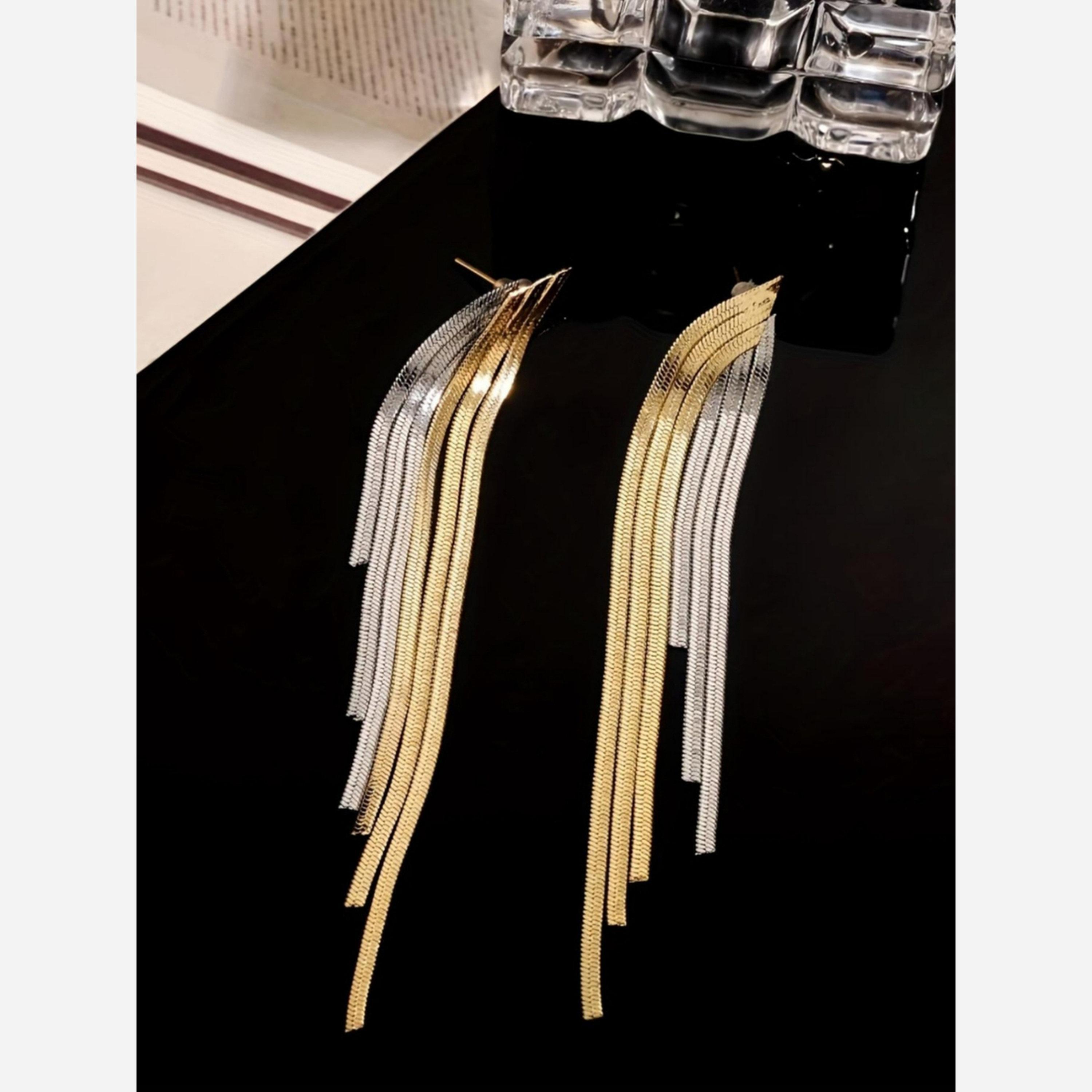 Take Two Contrast Tassel Earrings-women-watchesandjewellery-jewellery-earrings-image-4