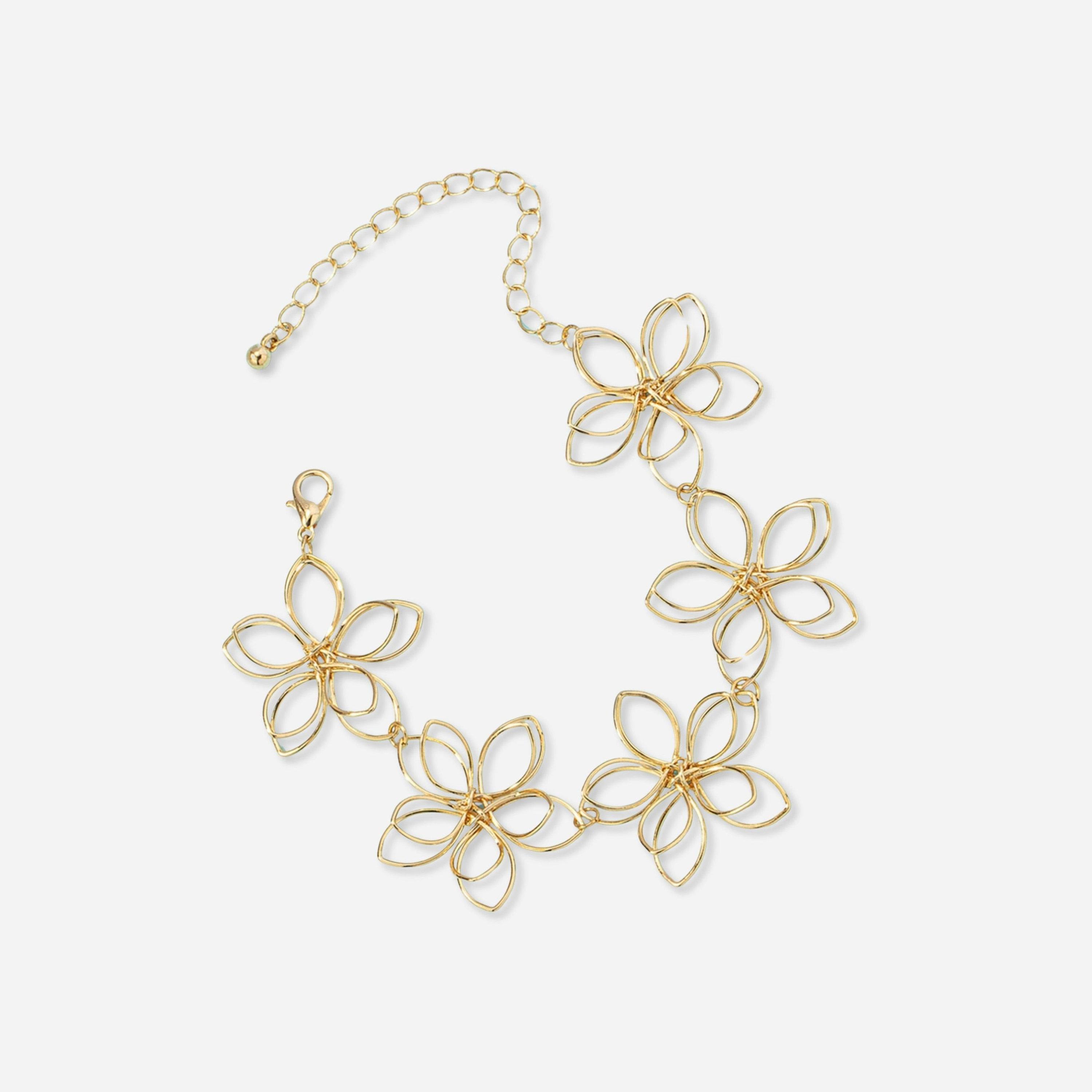 Take Two Hollow Carved Flowers Bracelet-women-watchesandjewellery-jewellery-banglesandbracelets-image-1