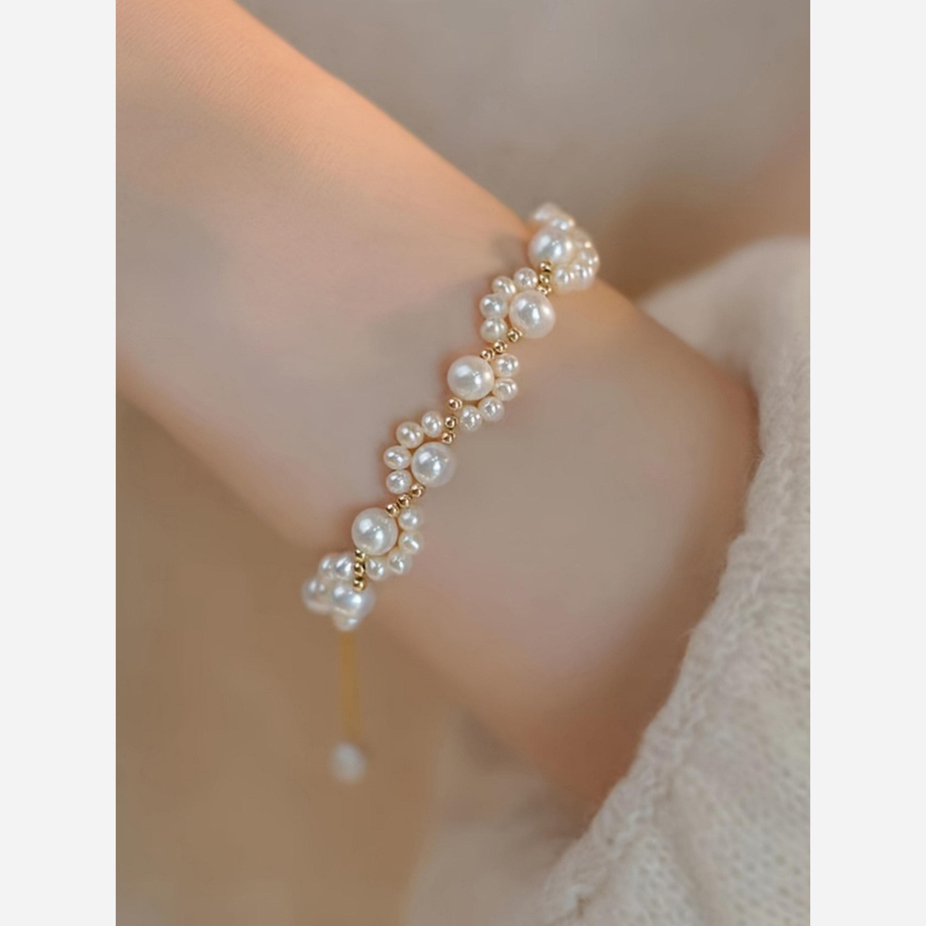 Take Two Faux Pearl Cat Paw Charm Bracelet-women-watchesandjewellery-jewellery-banglesandbracelets-image-2