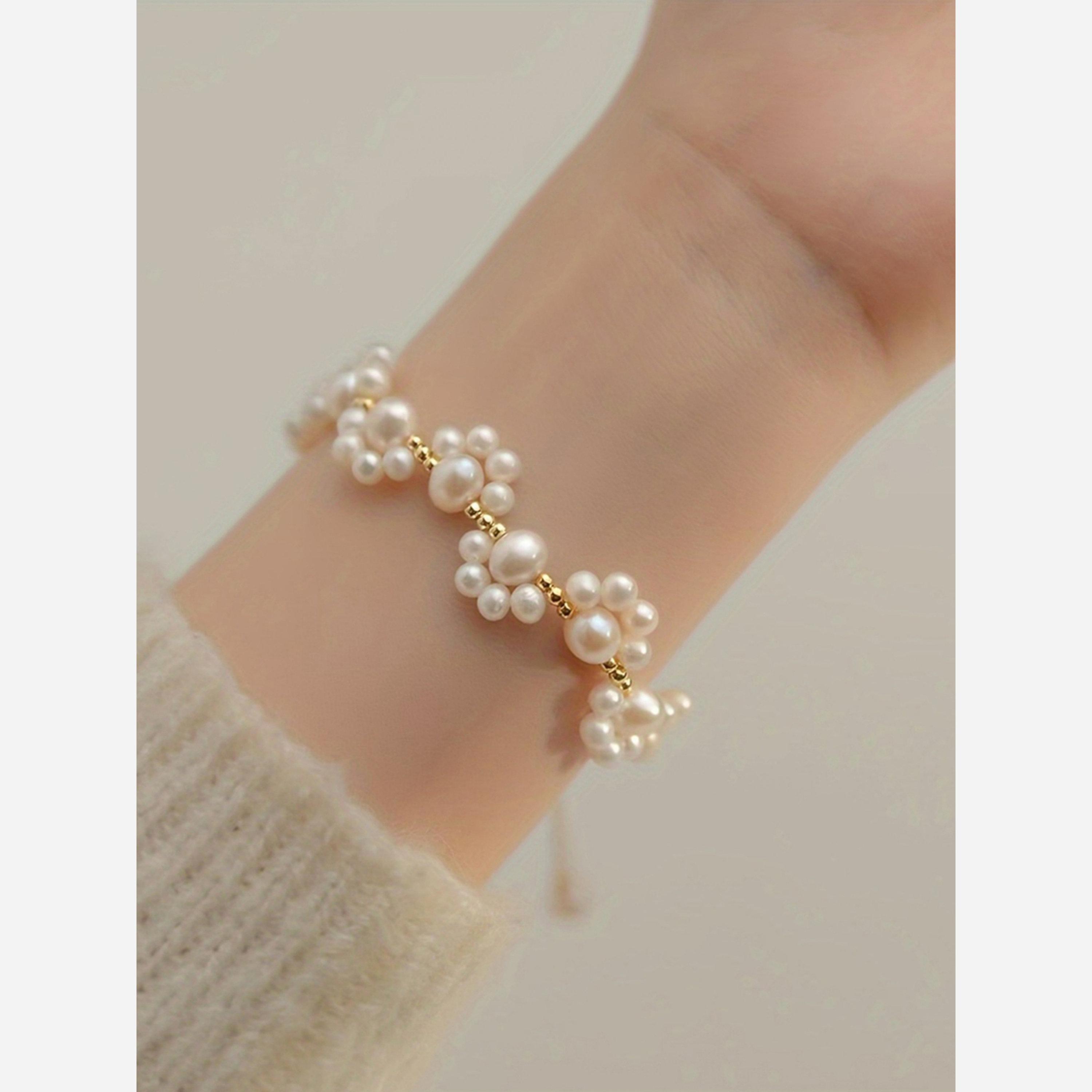 تيك تو - سوار مزين بقلادة على شكل مخلب قطة من اللؤلؤ الصناعي-women-watchesandjewellery-jewellery-banglesandbracelets-image-6