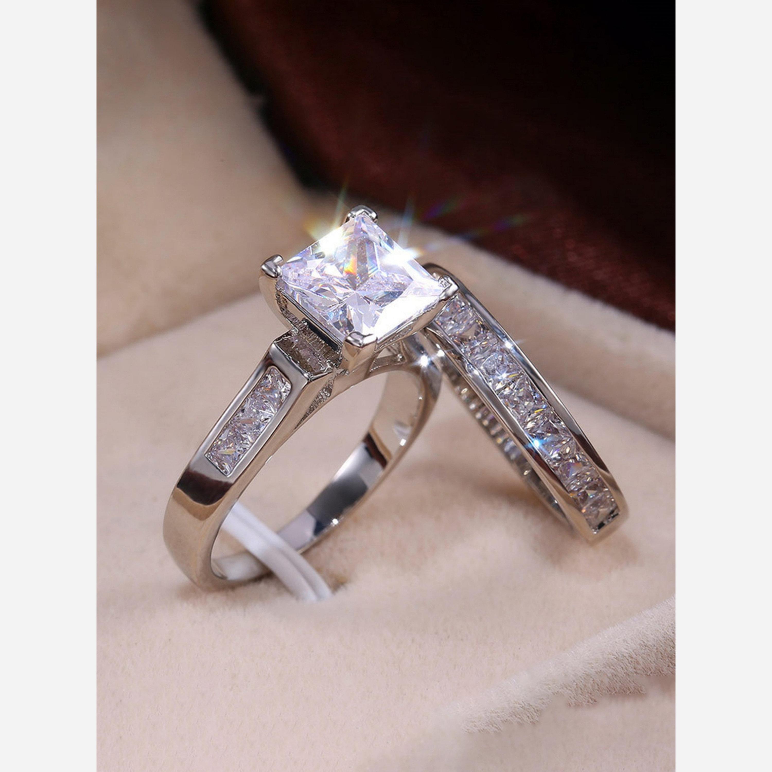 Take Two Pack of 2 - Square Inlaid Embellished Rings-women-watchesandjewellery-jewellery-rings-image-3