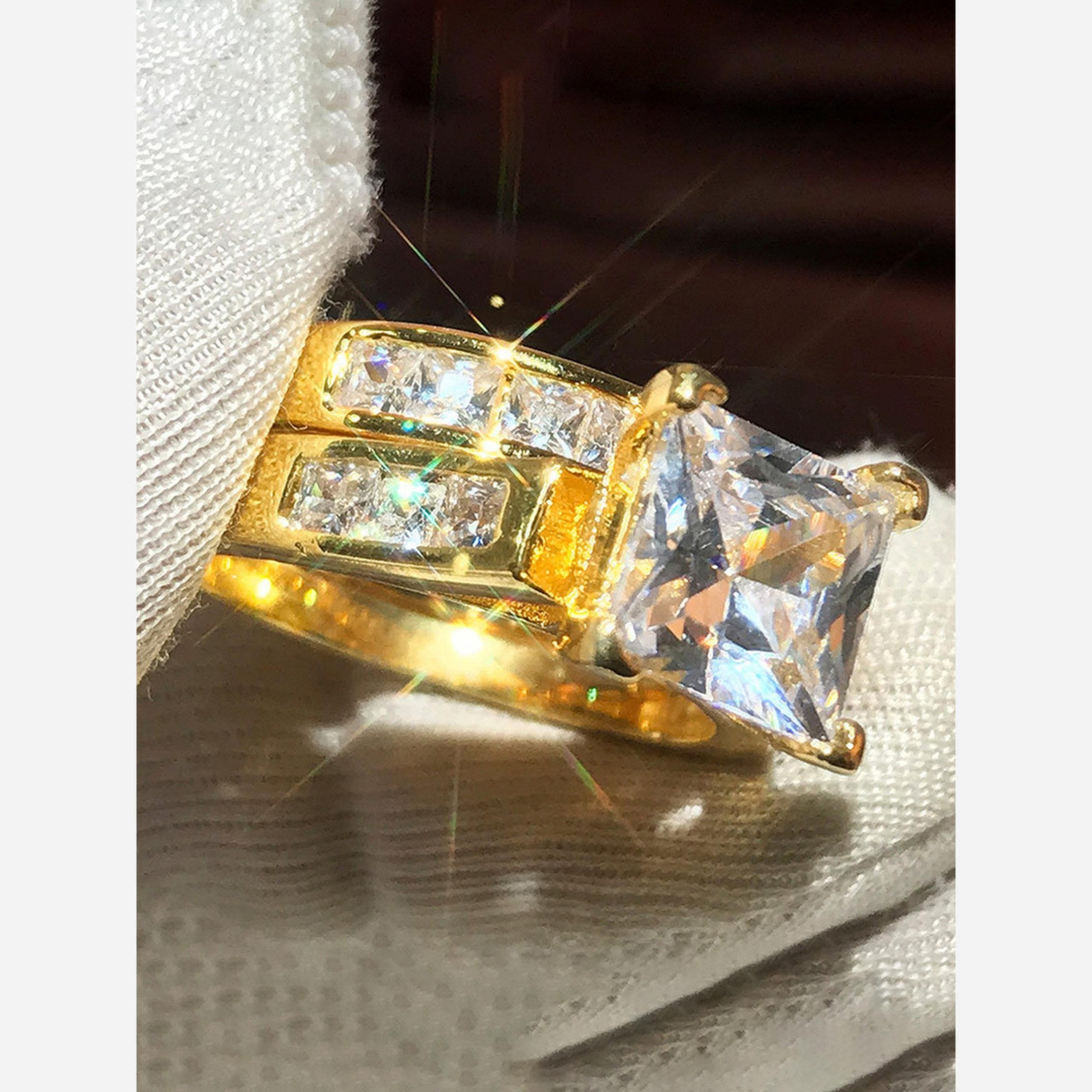Take Two Pack of 2 - Square Inlaid Embellished Rings-women-watchesandjewellery-jewellery-rings-image-4