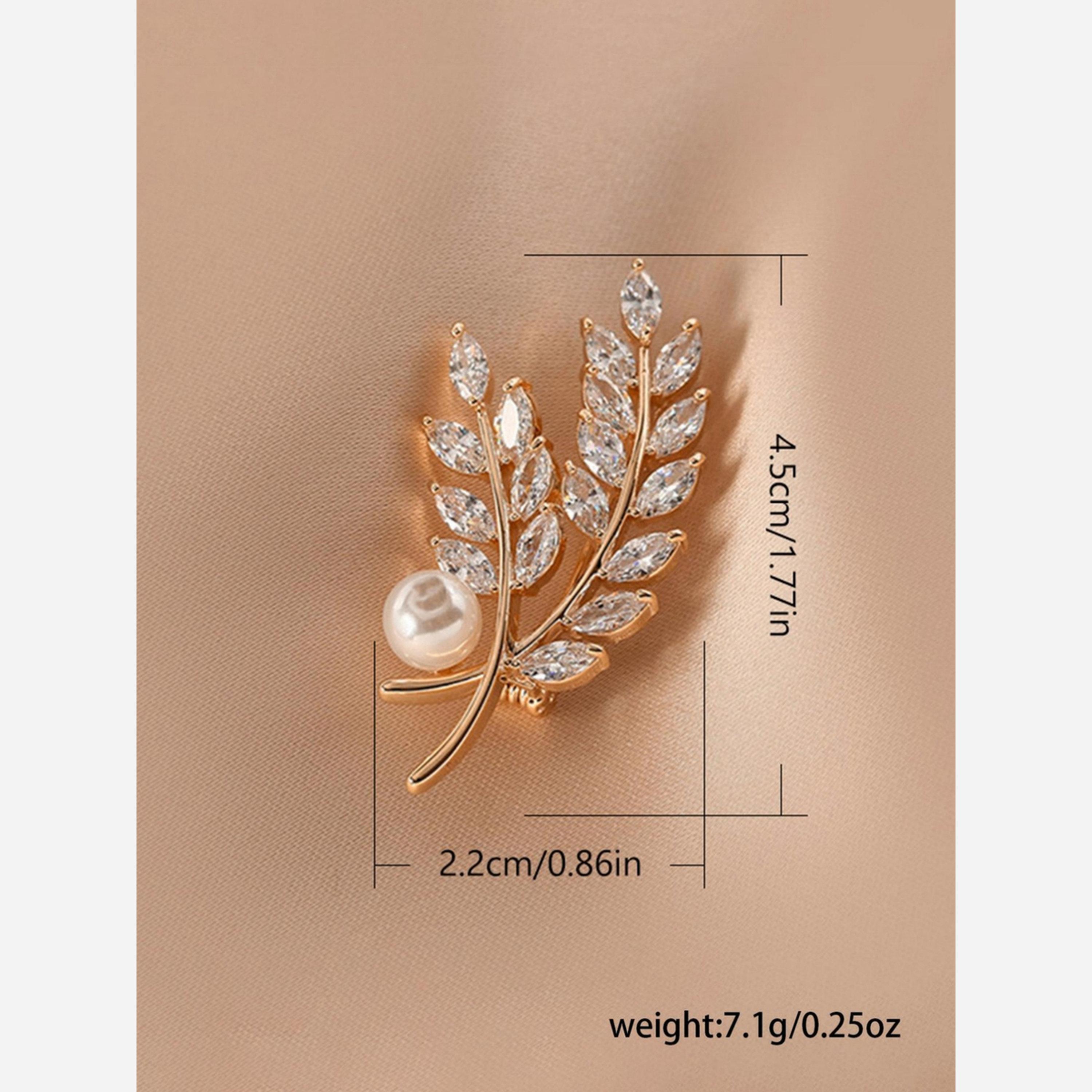 Take Two Faux Pearl Crystal Glass Wheat Brooch-women-watchesandjewellery-jewellery-brooches-image-5