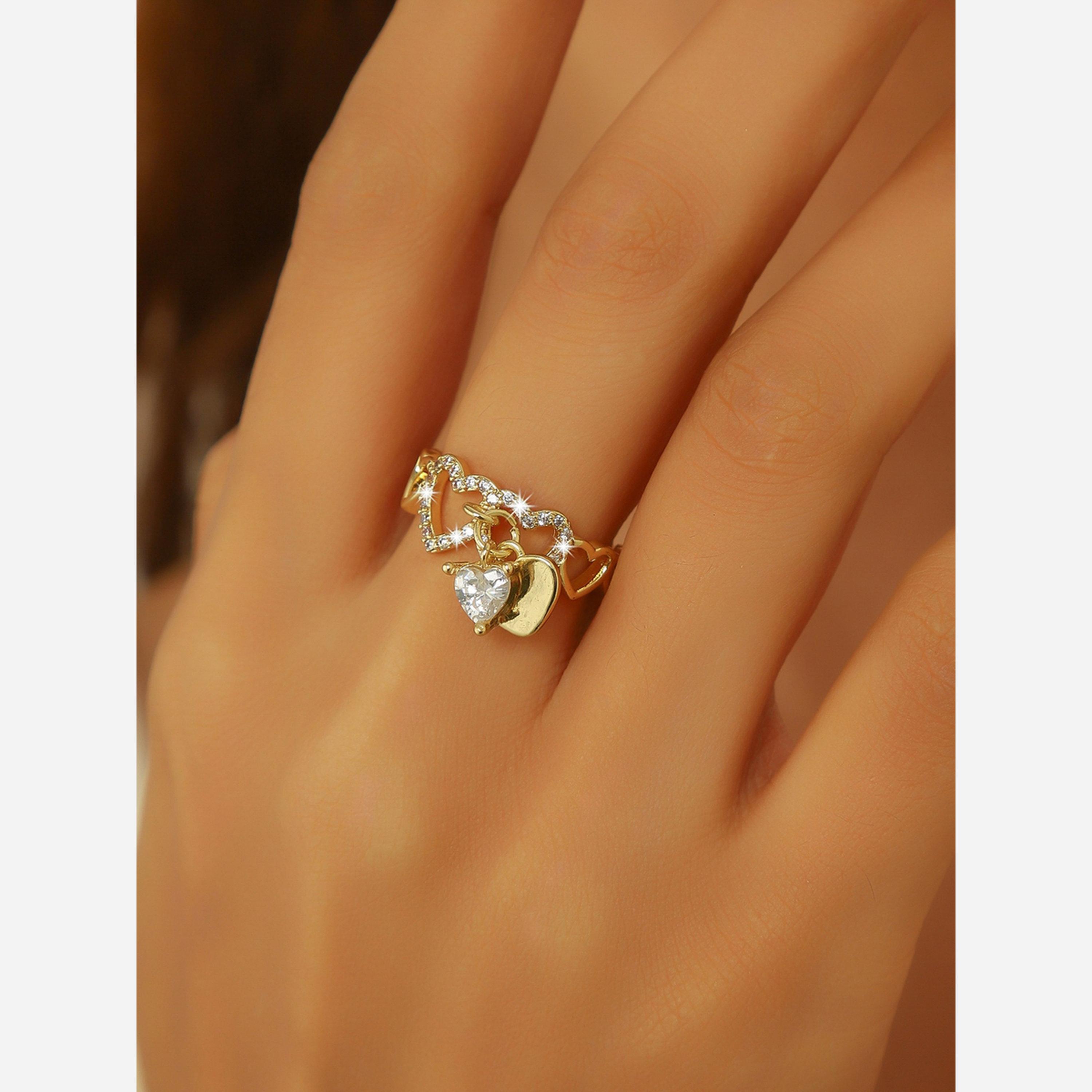 Take Two Hollow Heart Shape Drop Ring-women-watchesandjewellery-jewellery-rings-image-2