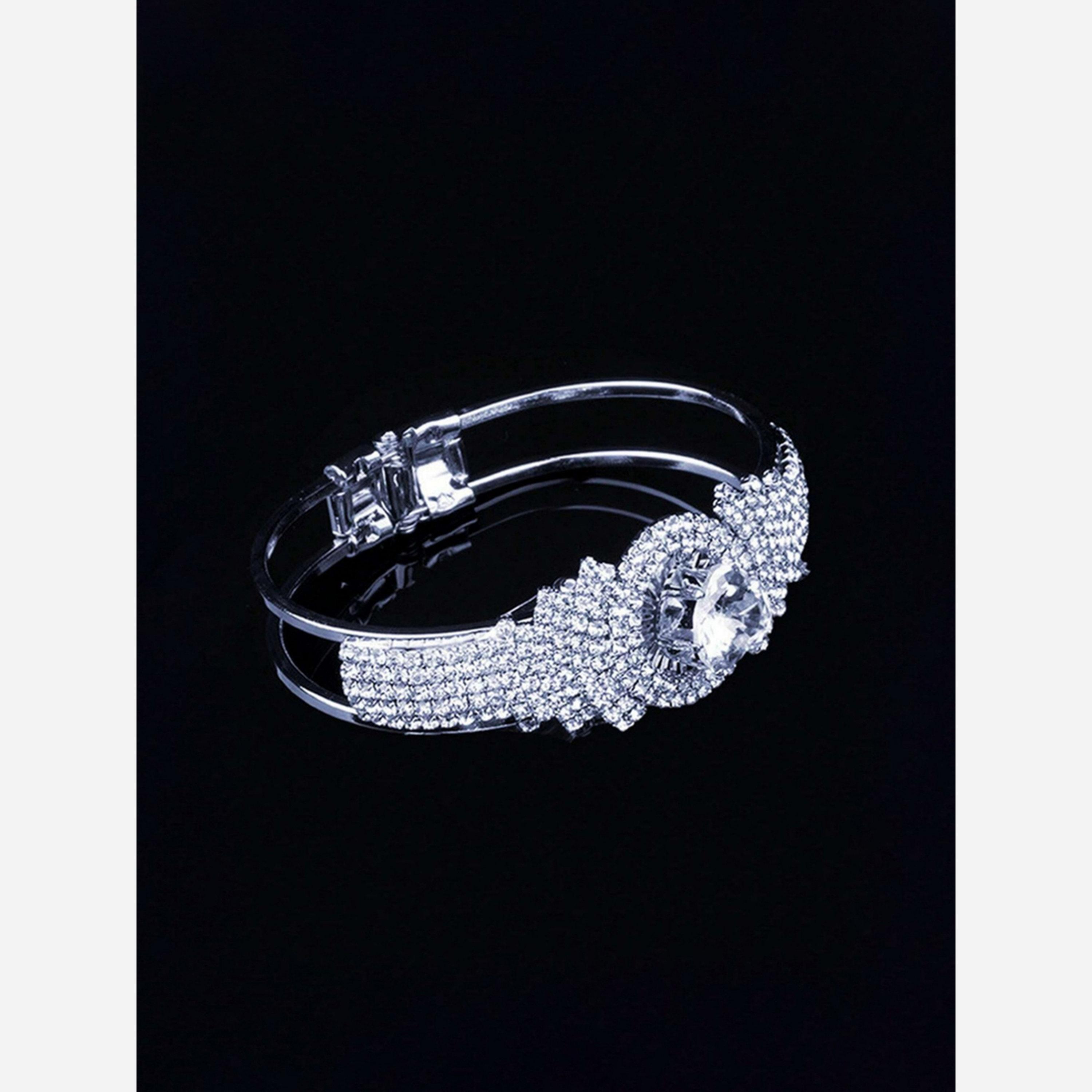 Take Two Rhinestone Inlaid with Embellishment Bracelet-women-watchesandjewellery-jewellery-banglesandbracelets-image-2