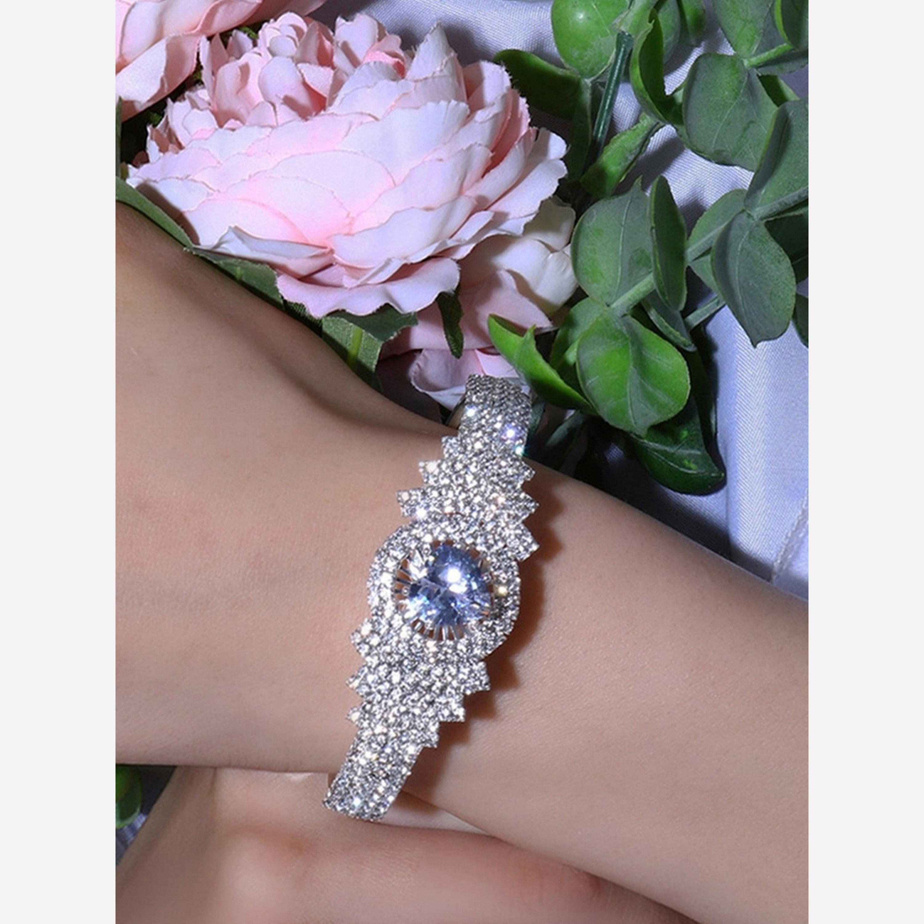 Take Two Rhinestone Inlaid with Embellishment Bracelet-women-watchesandjewellery-jewellery-banglesandbracelets-image-3