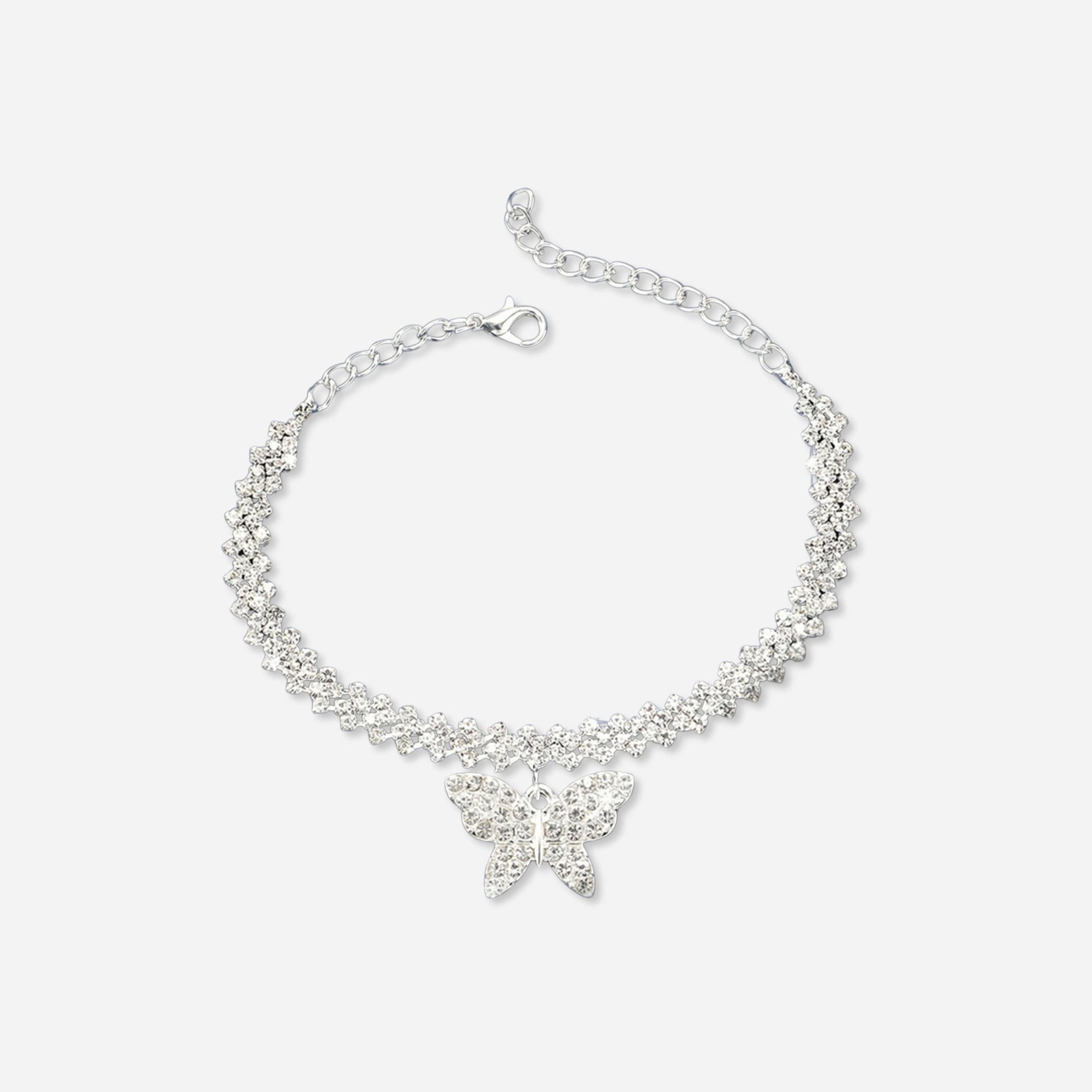 تيك تو - سوار مرصع بخرز على شكل فراشة-women-watchesandjewellery-jewellery-banglesandbracelets-image-1