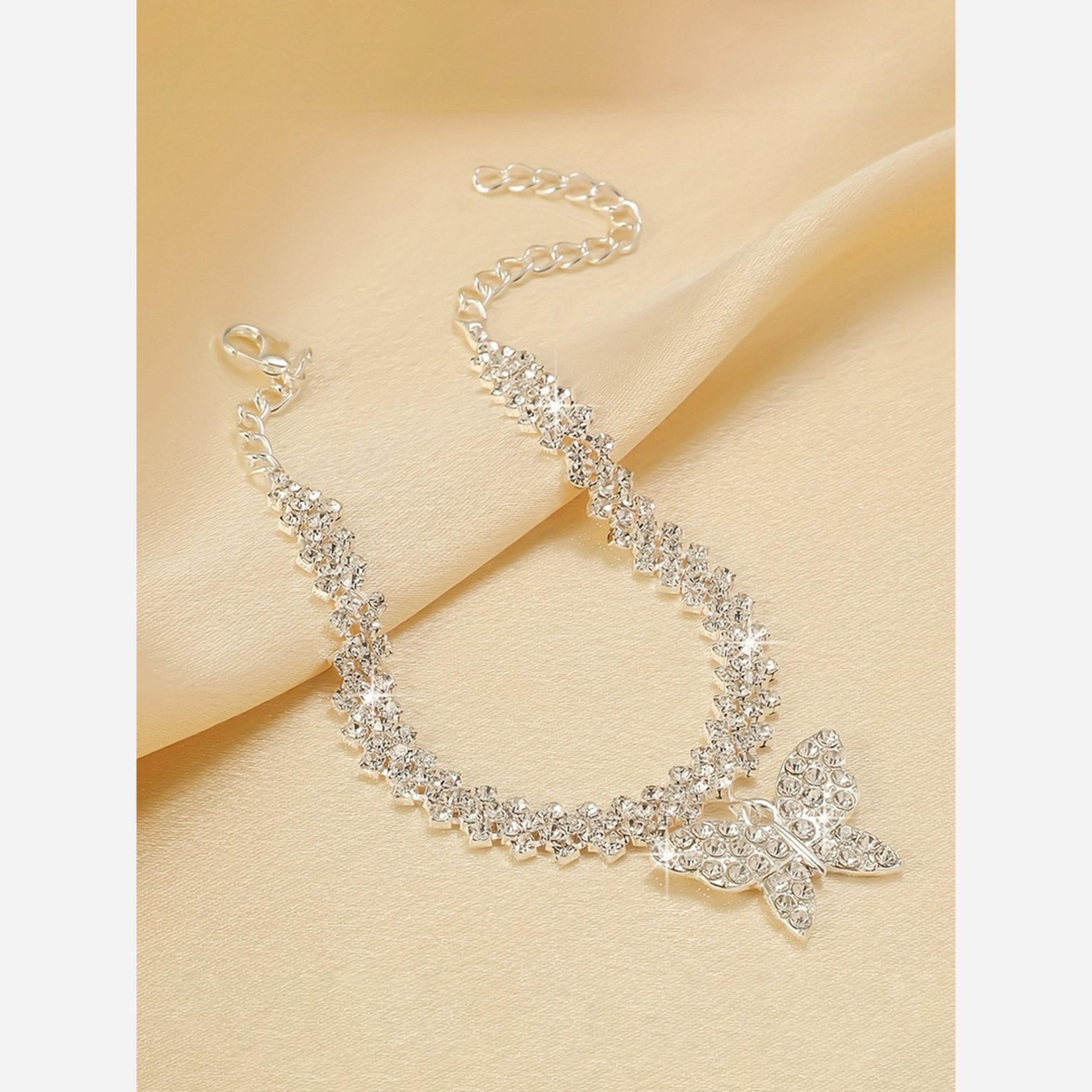 تيك تو - سوار مرصع بخرز على شكل فراشة-women-watchesandjewellery-jewellery-banglesandbracelets-image-4