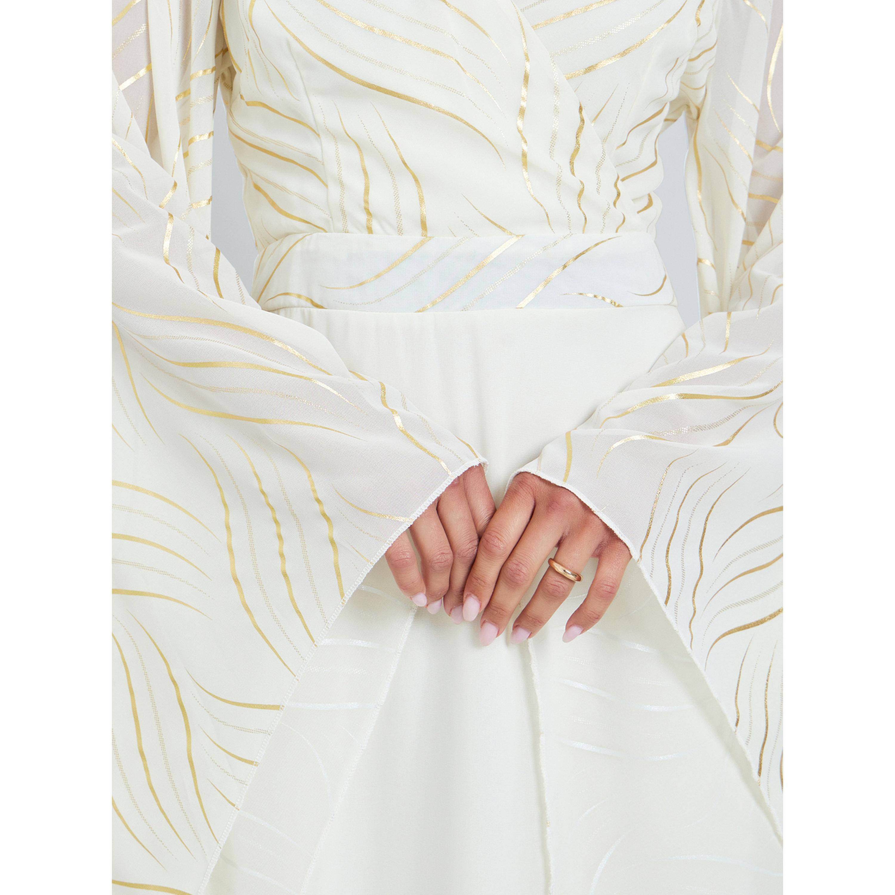 فستان طويل بأكمام جرس وتصميم مريح-women-clothing-dresses-image-4