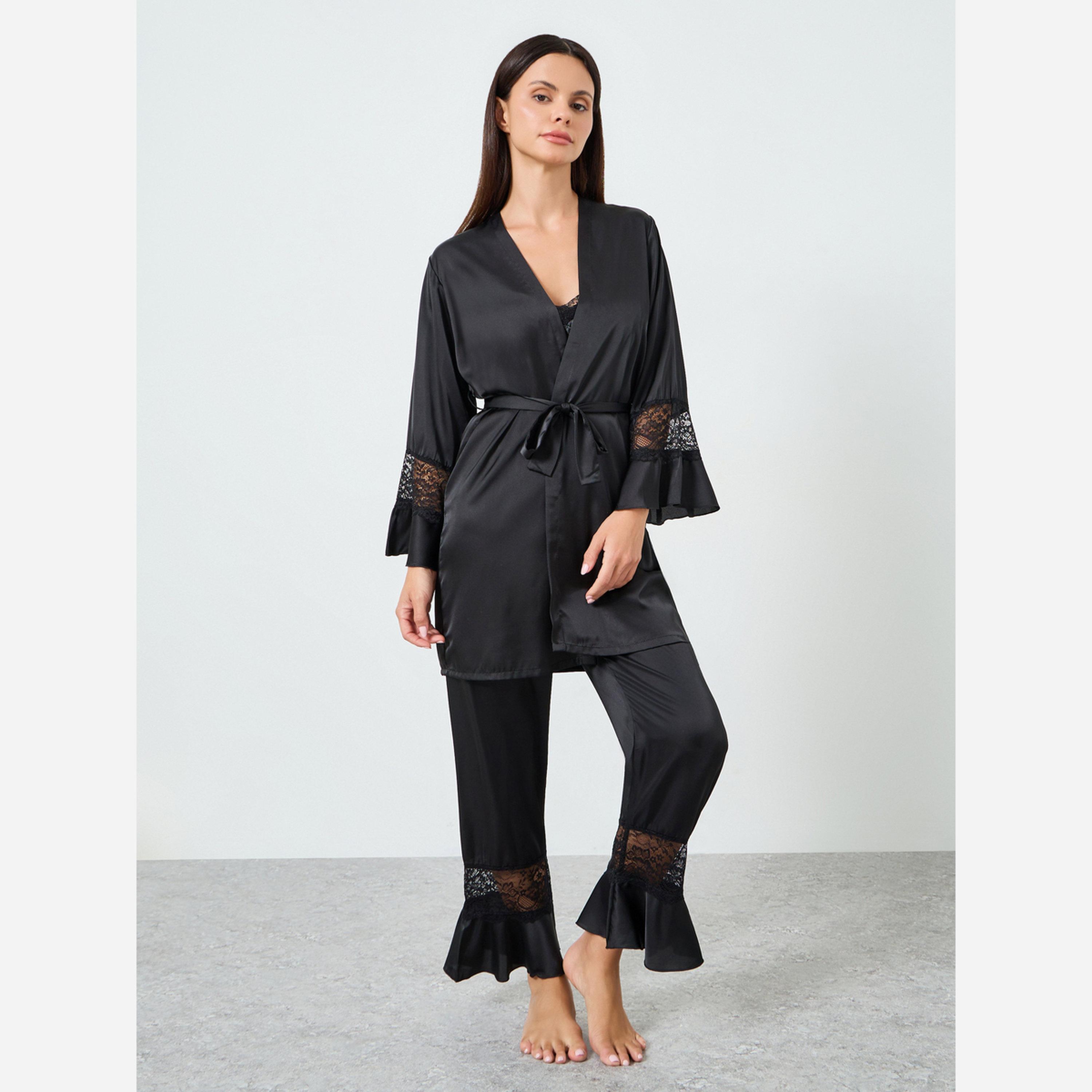 Styli PACK OF 3 LACE INSERTS CAMI ROBE & PJ LONG SET-women-clothing-nightwear-pyjamas-longsets-image-3