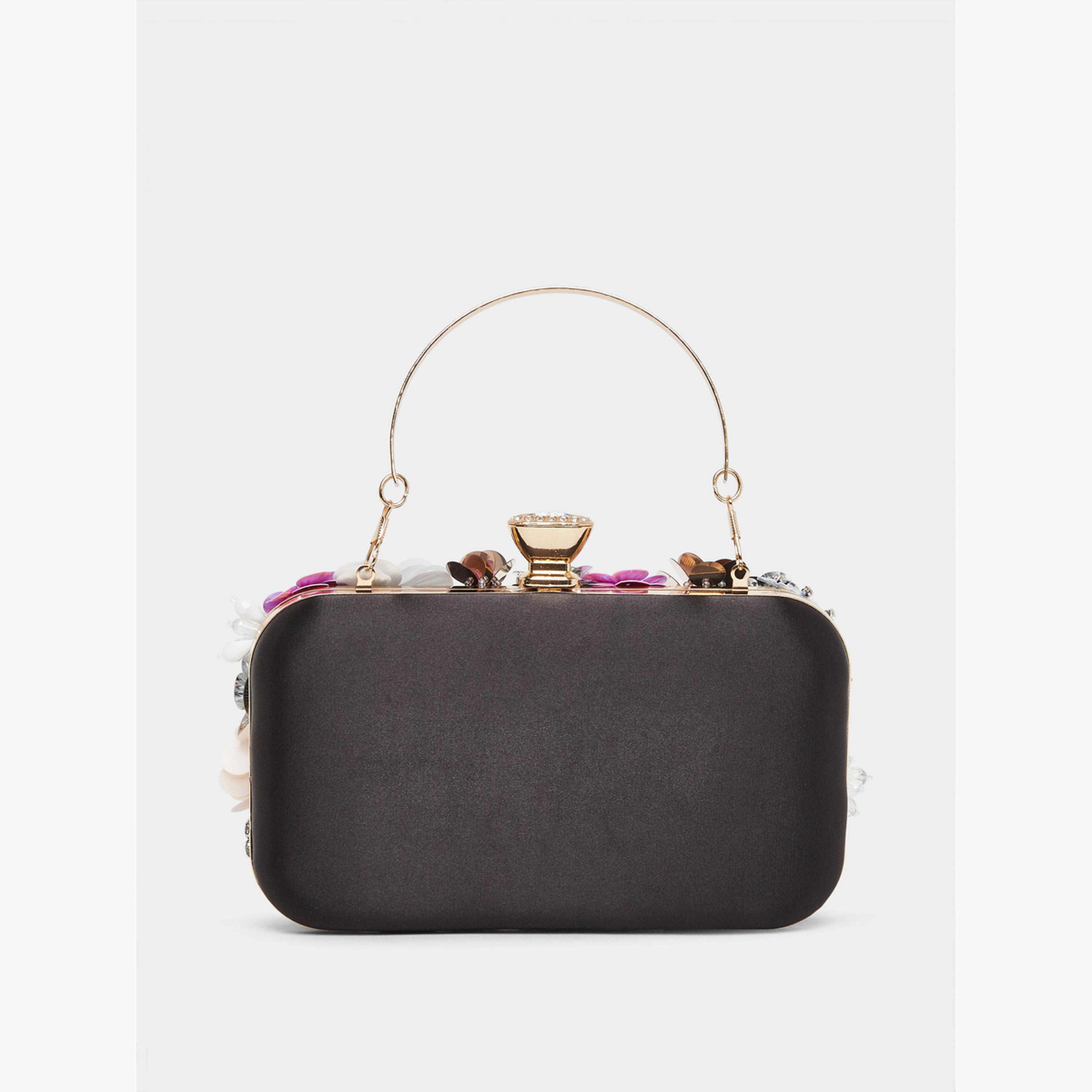 Styli Floral Embellished Clutch-women-bagsandwallets-handbags-image-2