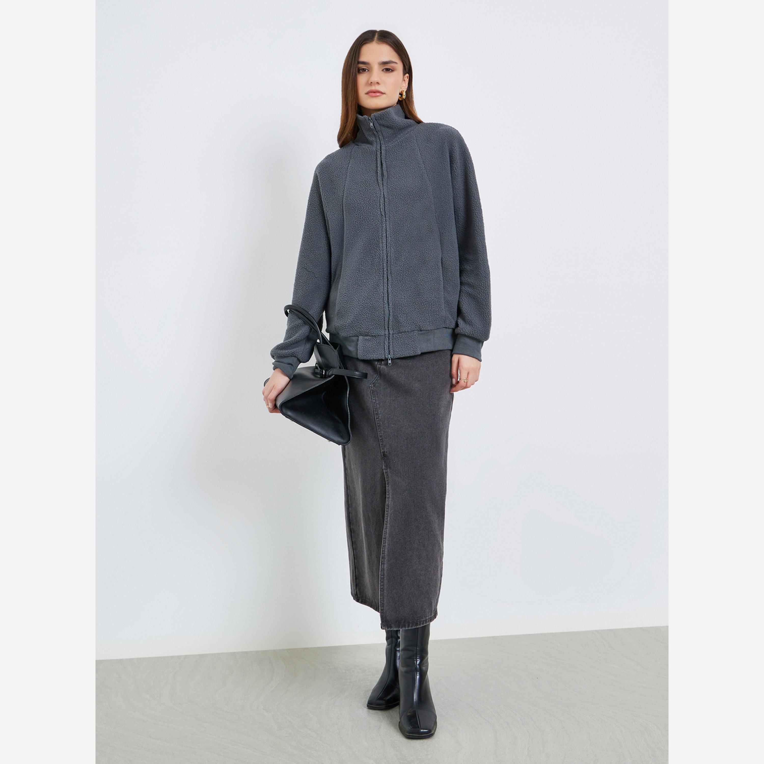 ستايلي - جاكيت نسائي صوف بسحاب-women-winterwear-coatsandjackets-jackets-image-2