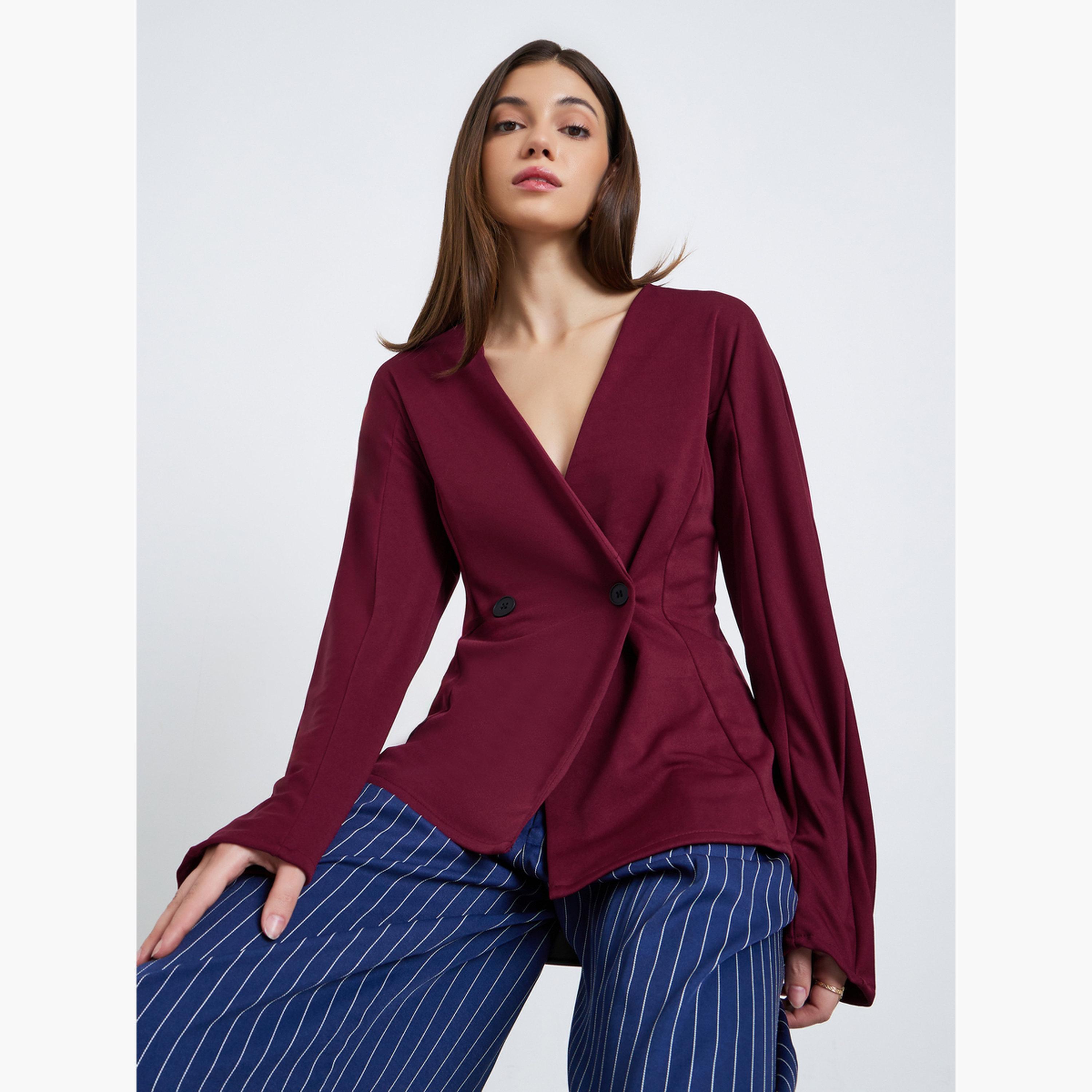 بلوزة بأكمام طويلة-women-clothing-shirtsandblouses-blouses-image-3