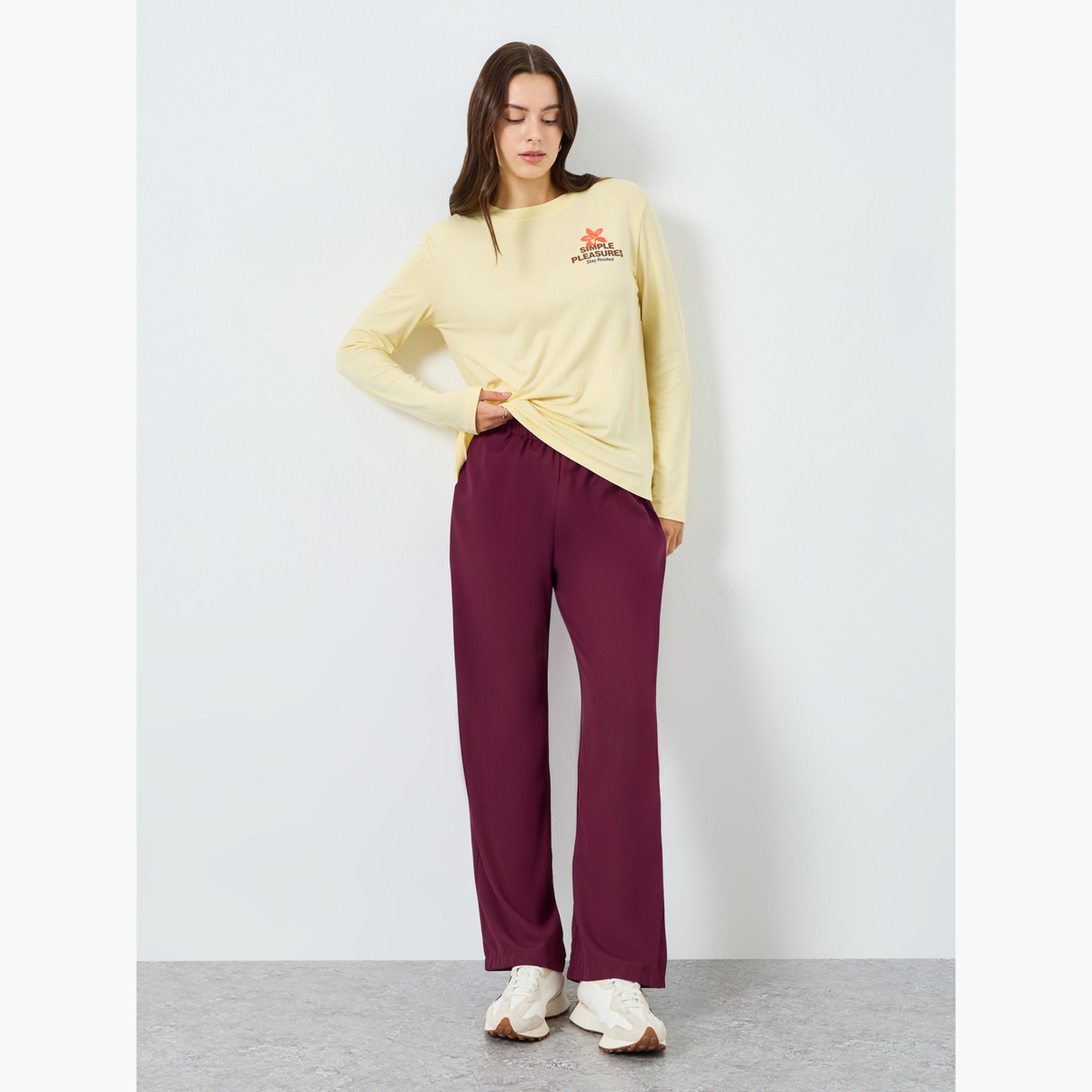 بنطال بأرجل واسعة-women-clothing-bottoms-trousers-image-2