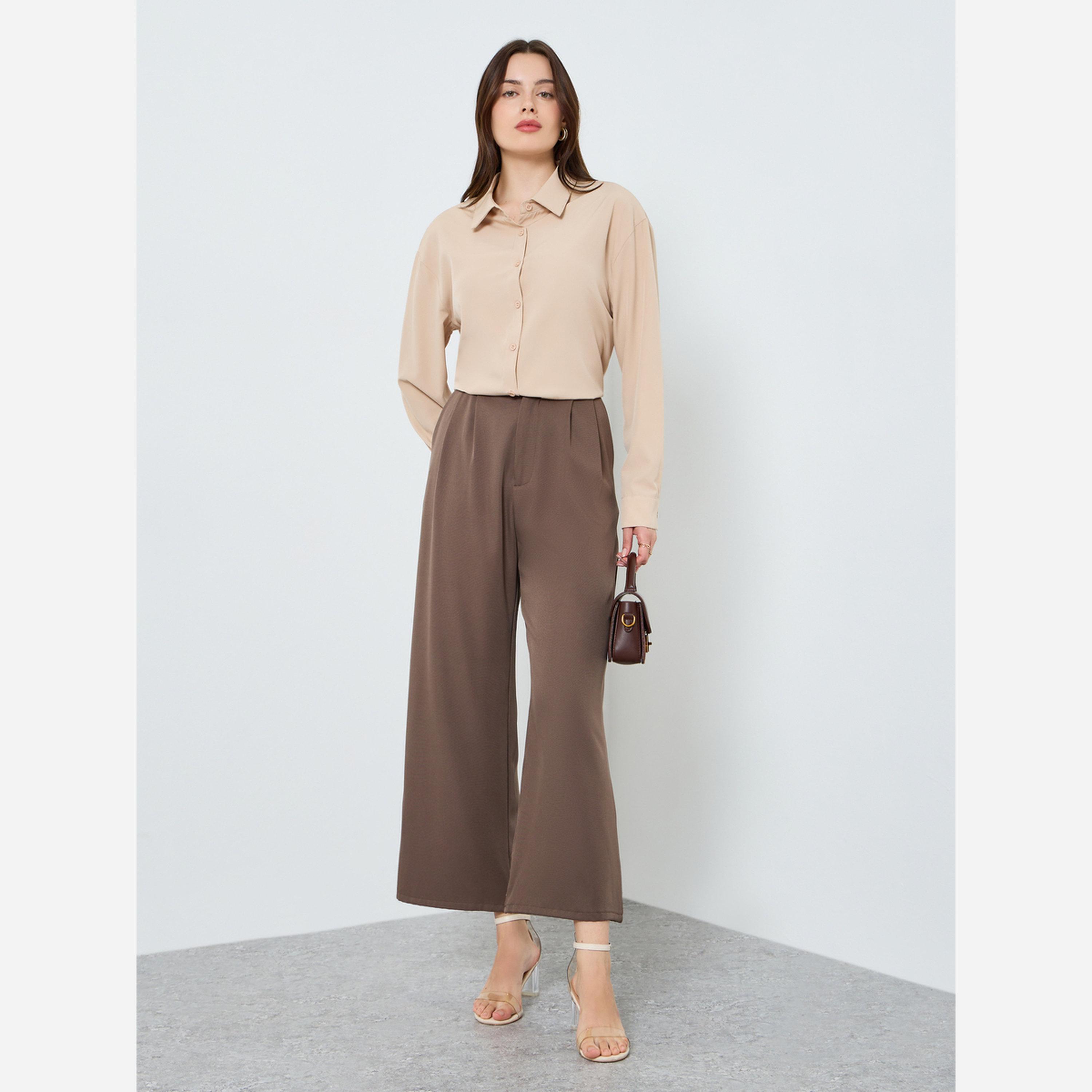 Styli Solid Long Sleeve Oversize Shits-women-clothing-shirtsandblouses-shirts-image-2