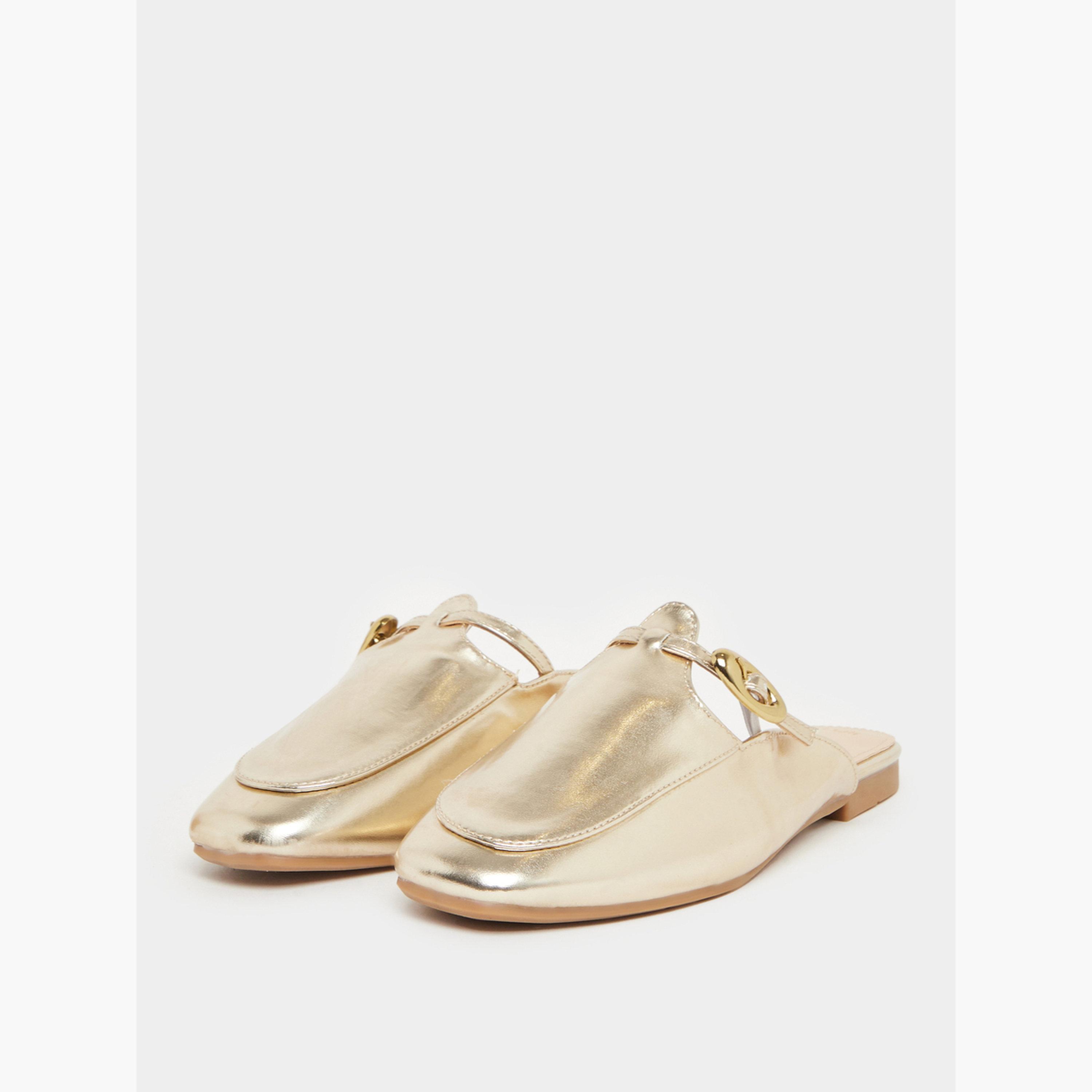 حذاء مول مسطح معدني-women-shoes-flats-mules-image-1