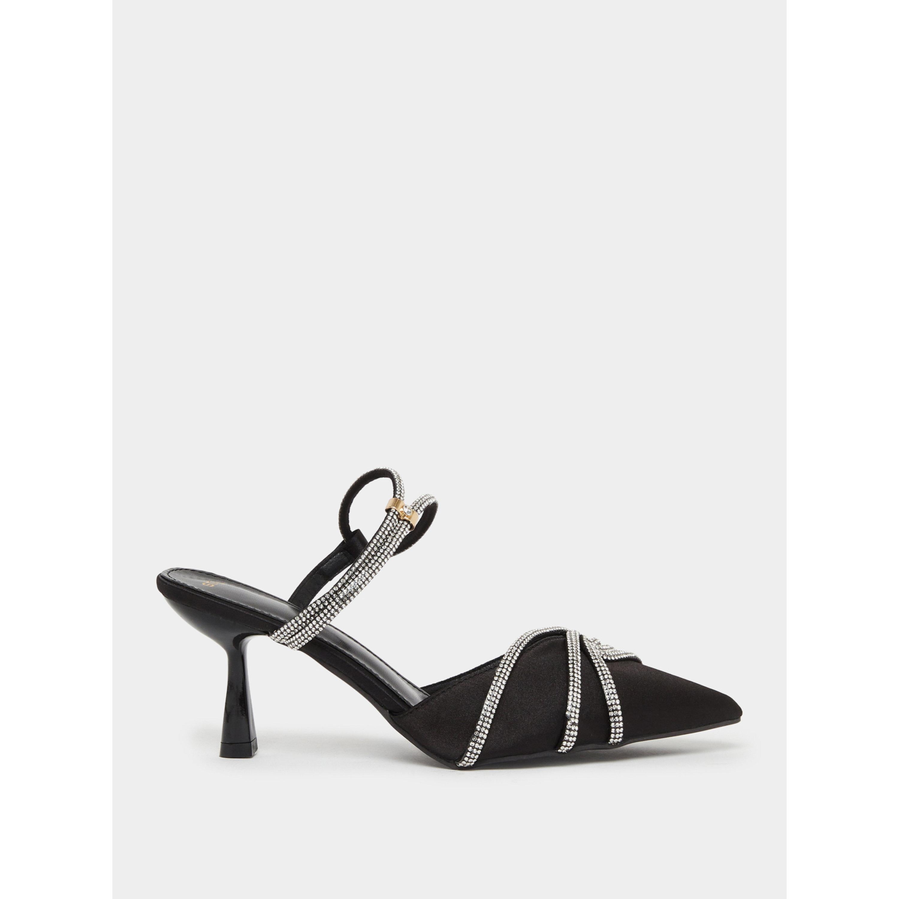 حذاء بكعب قطة وتفاصيل ساتان-women-shoes-heels-image-2