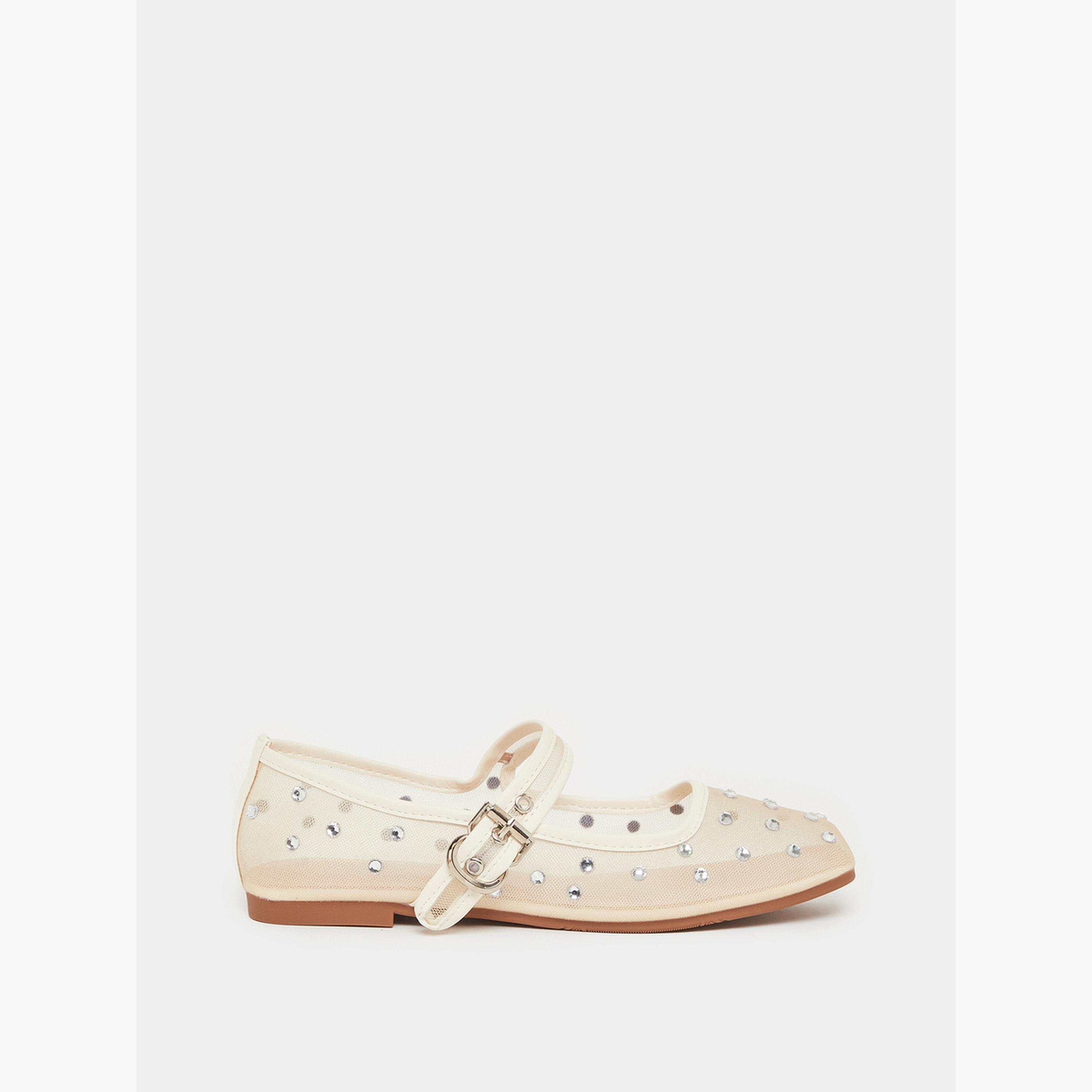 حذاء باليرينا مزين بطبعة نقاط بولكا-women-shoes-flats-loafers-image-2