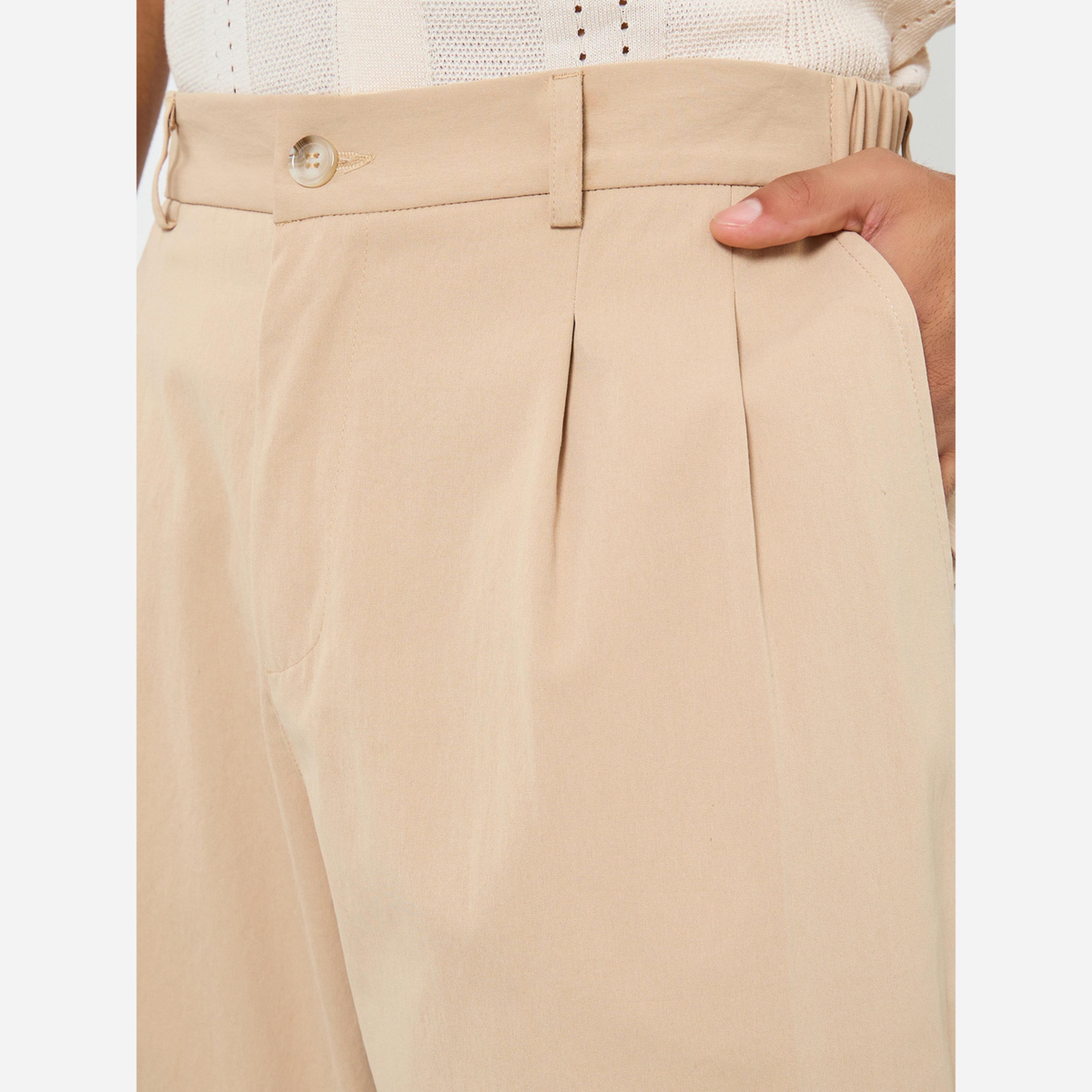 Take Two Men Beige Solid Straight Leg Pants-men-clothing-bottoms-trousersandchinos-trousers-image-3
