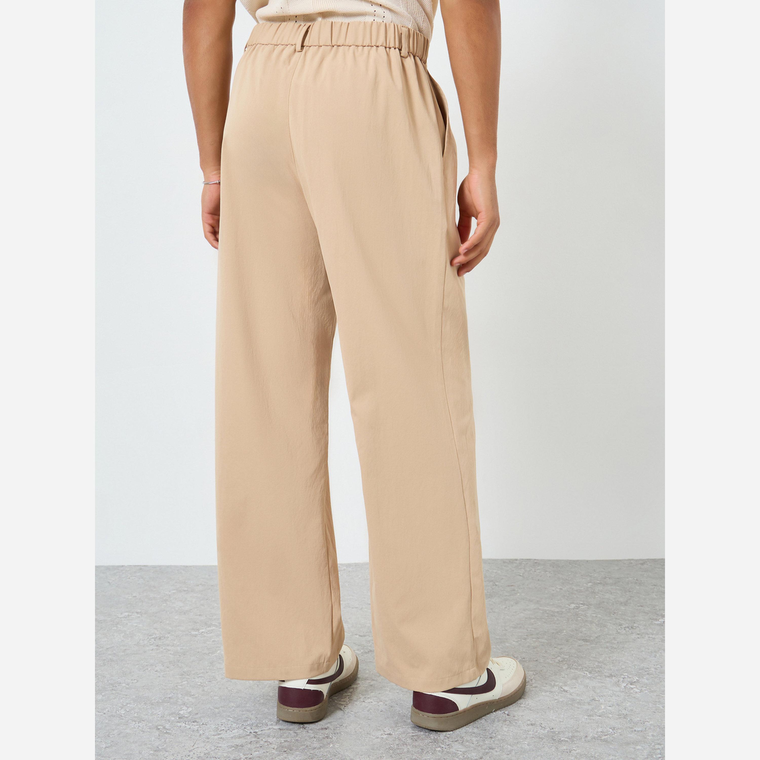 Take Two Men Beige Solid Straight Leg Pants-men-clothing-bottoms-trousersandchinos-trousers-image-4