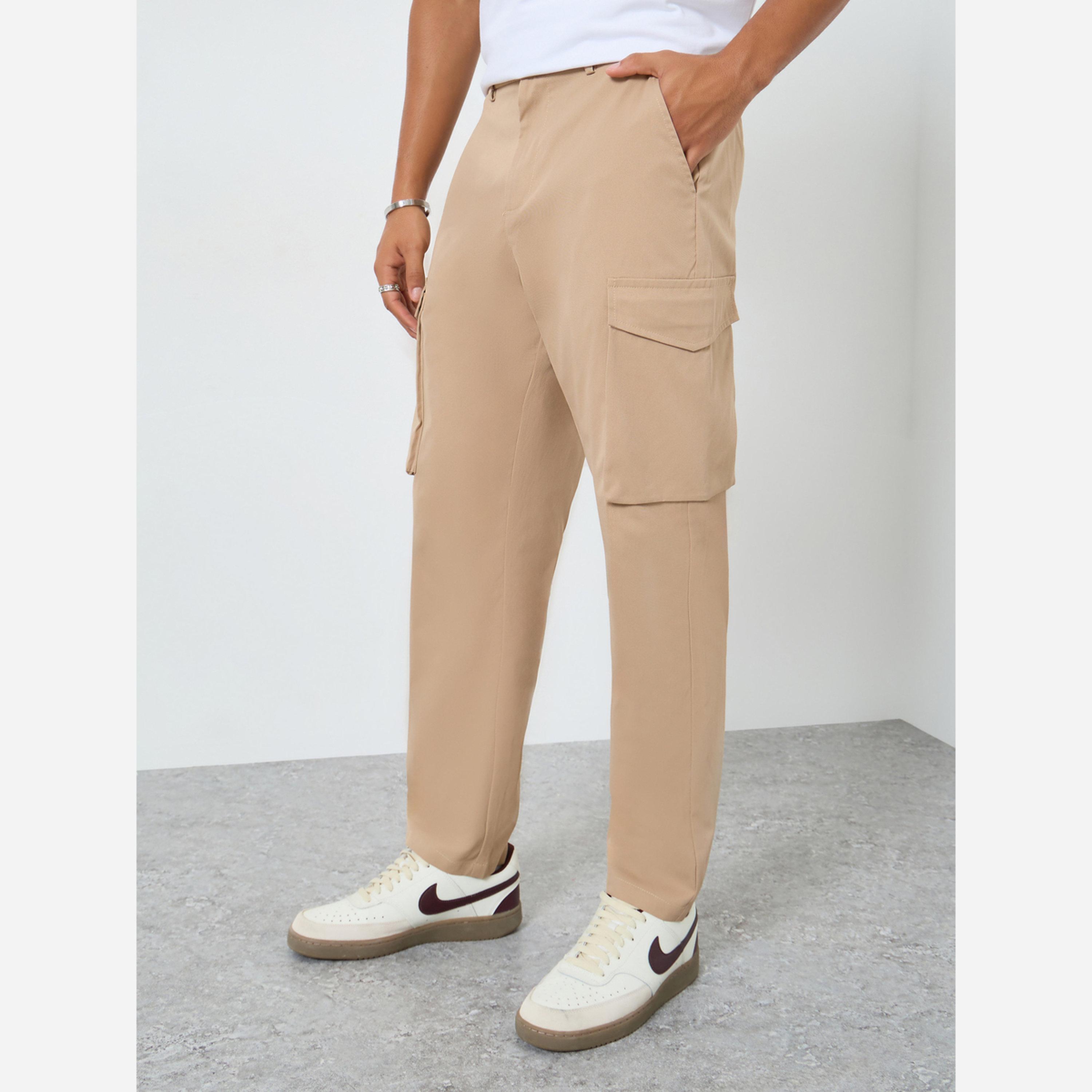 Take Two Men Solid Pocket Detail Straight Leg Pants-men-clothing-bottoms-trousersandchinos-trousers-image-1