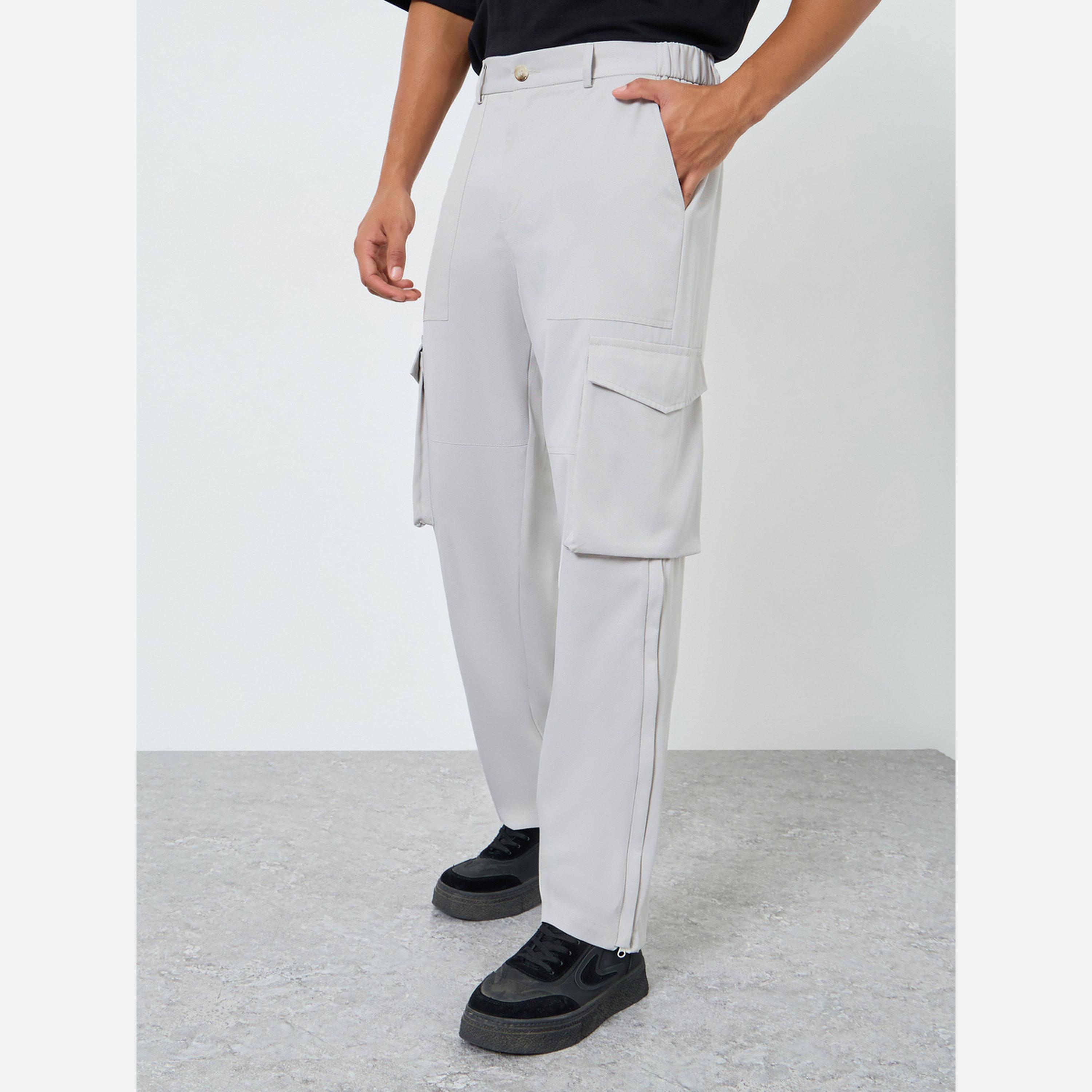 Take Two Men Solid Pocket Detail Straight Leg Pants-men-clothing-bottoms-trousersandchinos-trousers-image-1