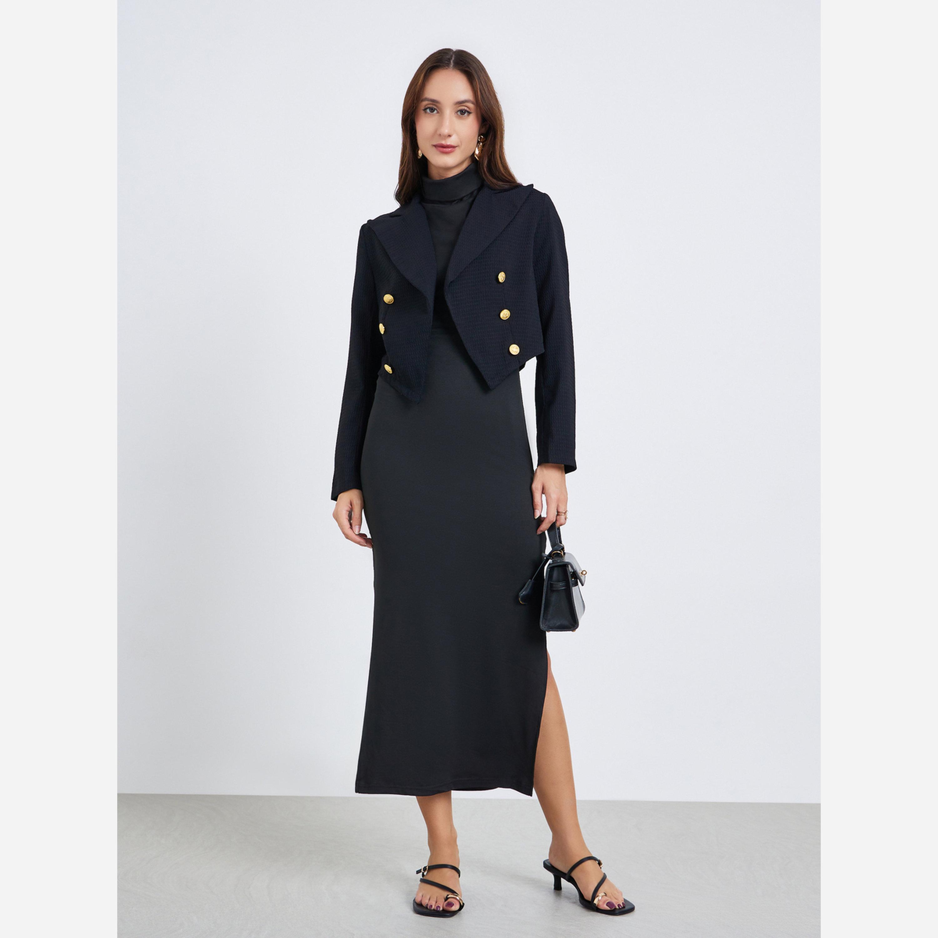Take Two Women's Solid Button Front Long Sleeve Jacket-women-clothing-coatsandjackets-blazers-image-2