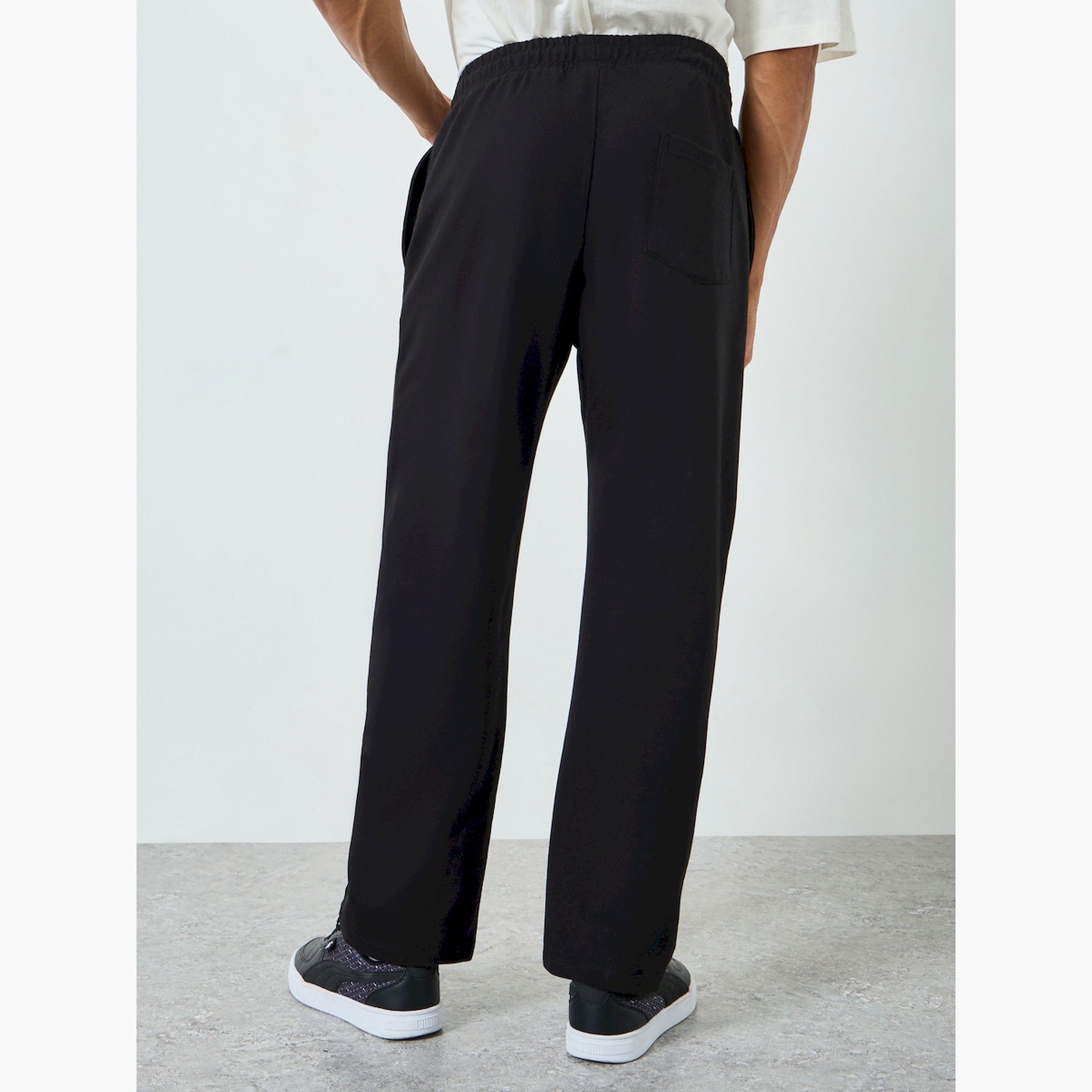 جوغر رجالي أسود مريح بطبعة جرافيك-men-clothing-bottoms-joggers-image-4