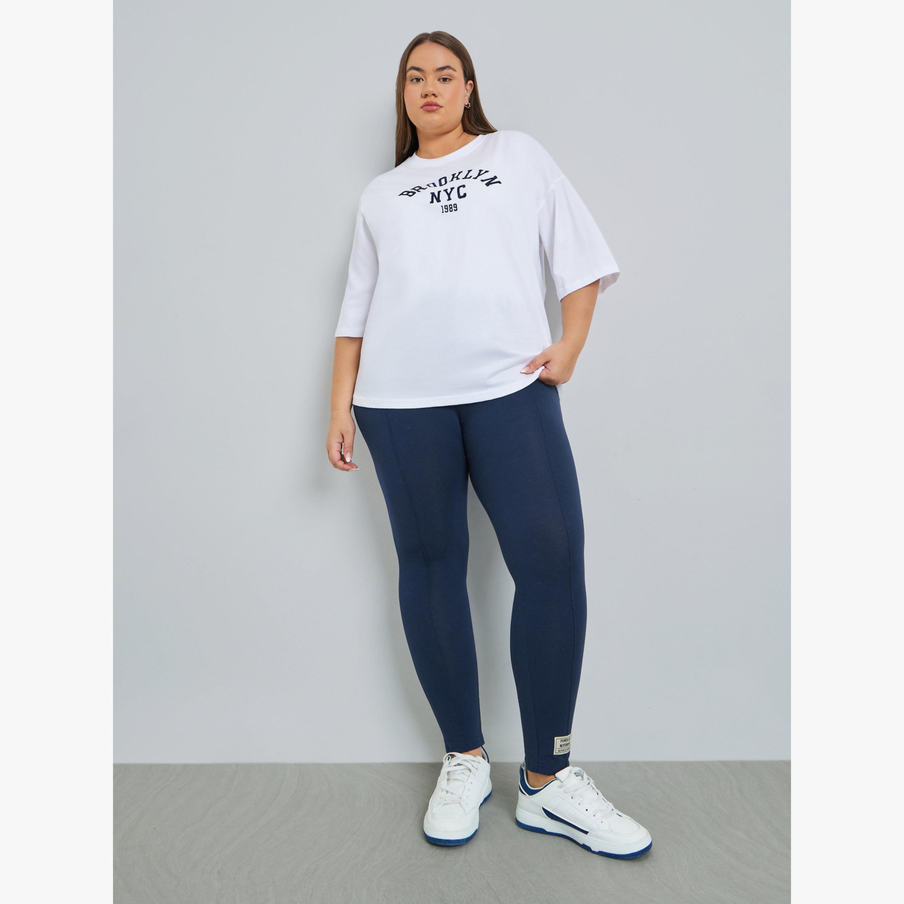 Styli Plus Size White Embroidered Oversized T-Shirt-women-clothing-tshirts-image-2