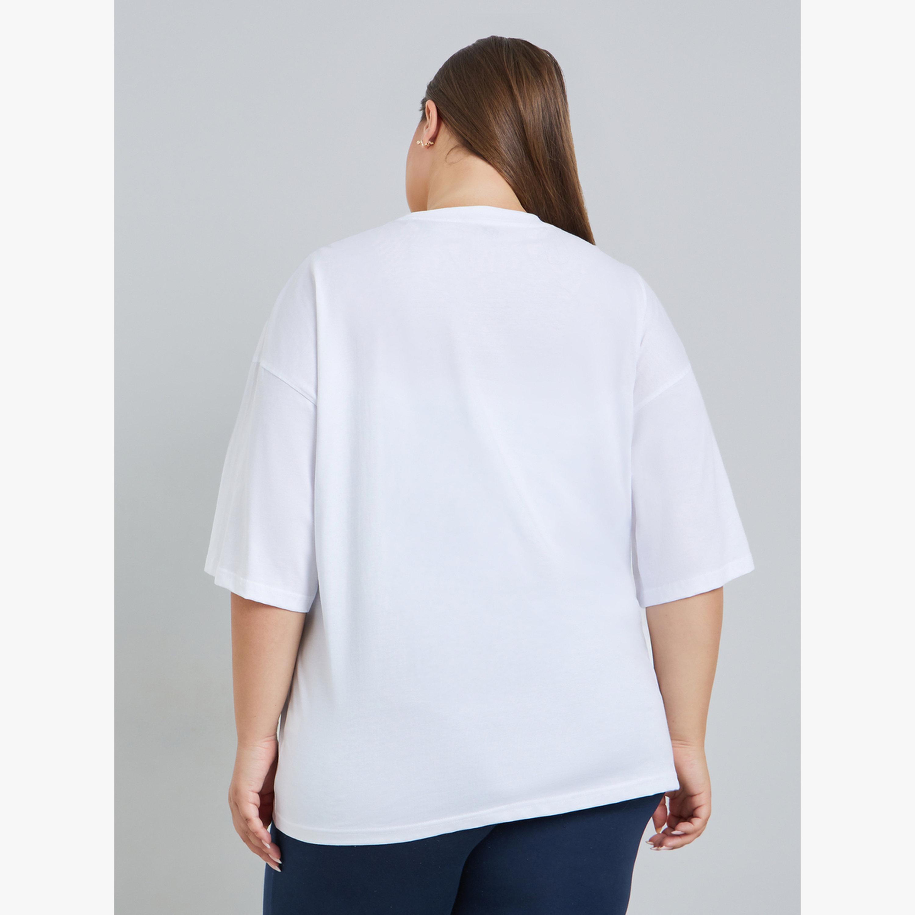 Styli Plus Size White Embroidered Oversized T-Shirt-women-clothing-tshirts-image-4