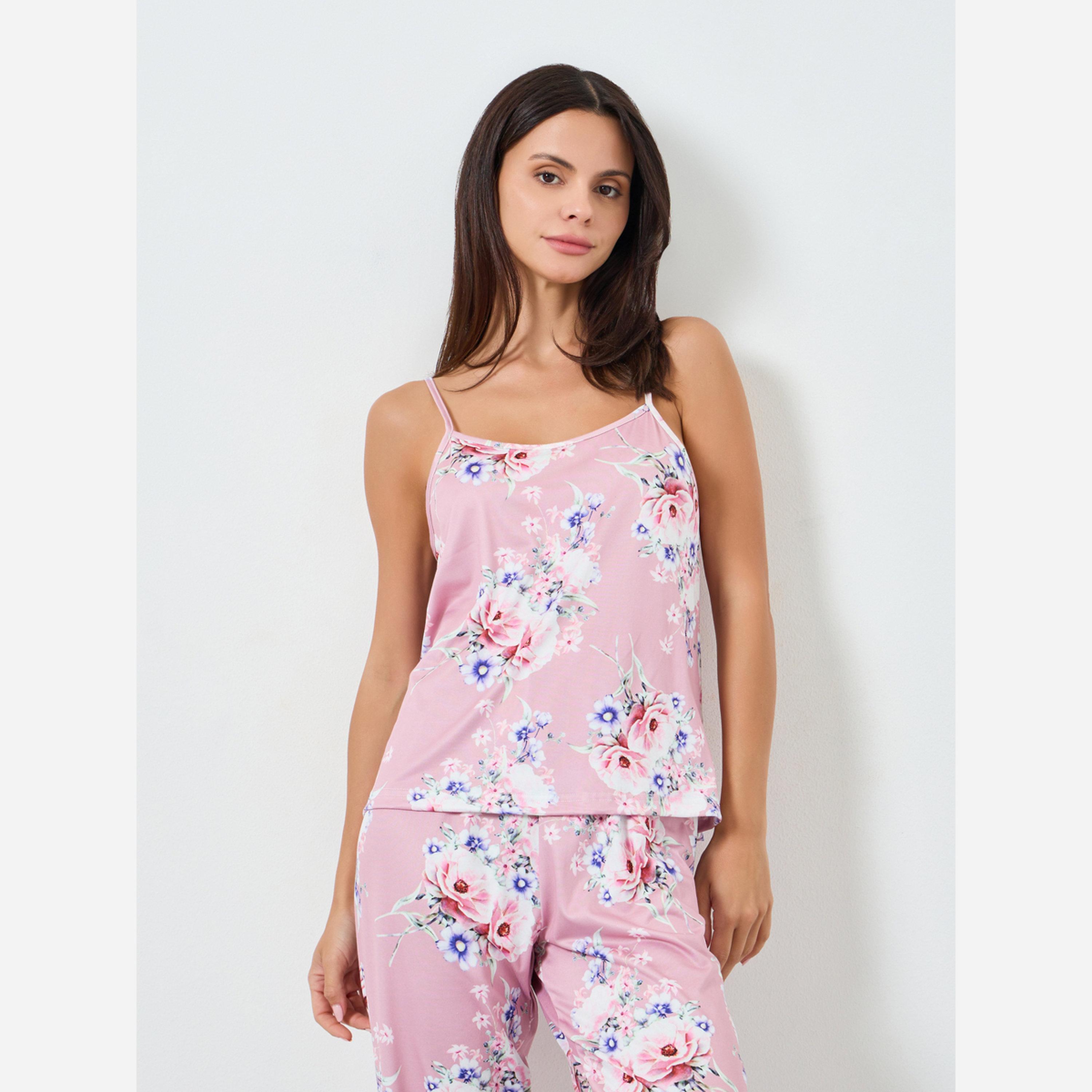 Styli 3 PACK PLACEMENT FLORAL PRINT CAMI ROBE & PJ LONG SET-women-clothing-nightwear-pyjamas-longsets-image-4