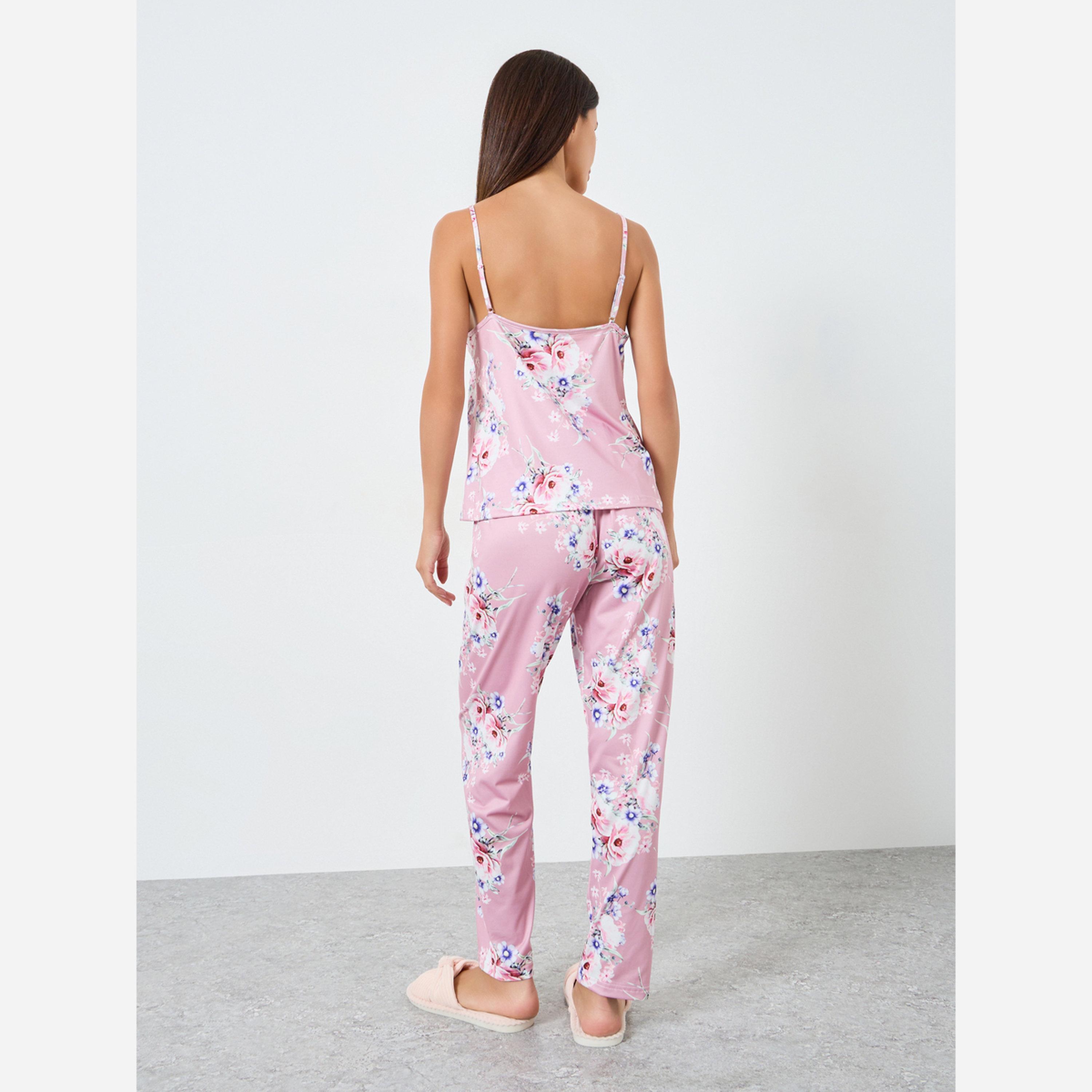 Styli 3 PACK PLACEMENT FLORAL PRINT CAMI ROBE & PJ LONG SET-women-clothing-nightwear-pyjamas-longsets-image-5