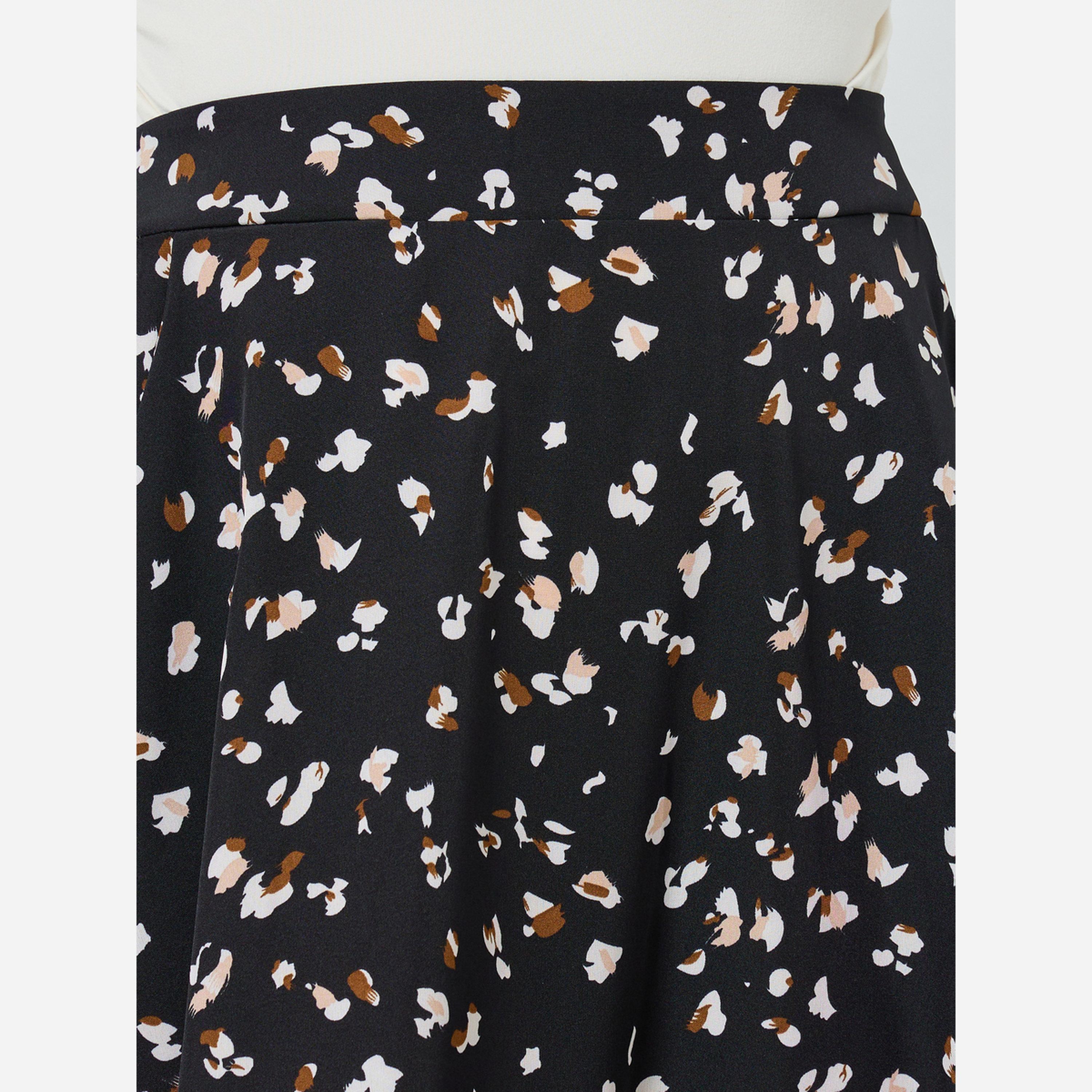 تيك تو - تنورة متوسطة الطول للنساء تصميم A وطبعة-women-clothing-bottoms-skirts-image-3