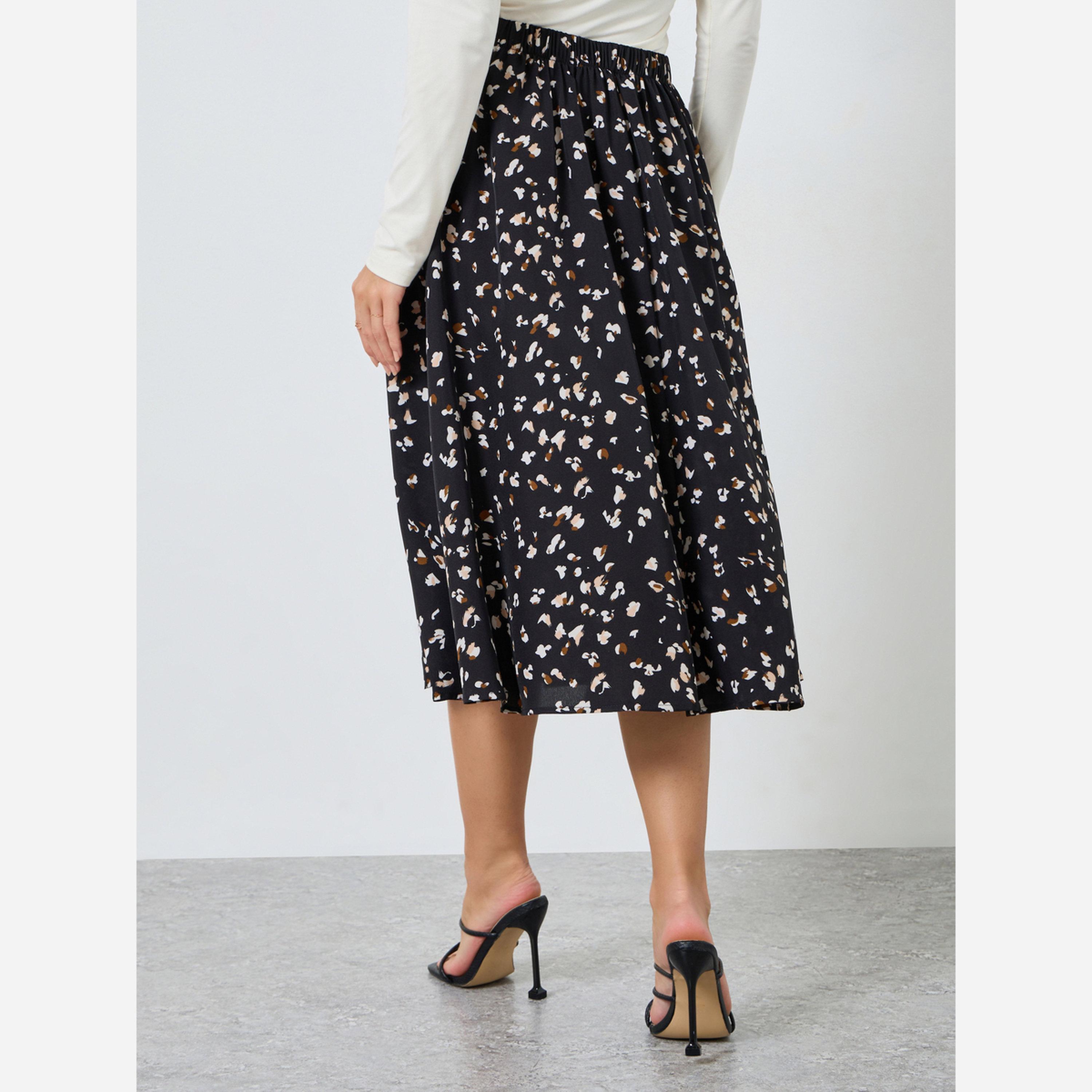 Take Two Women Graphic Printed A-Line Midi Skirt-women-clothing-bottoms-skirts-image-4