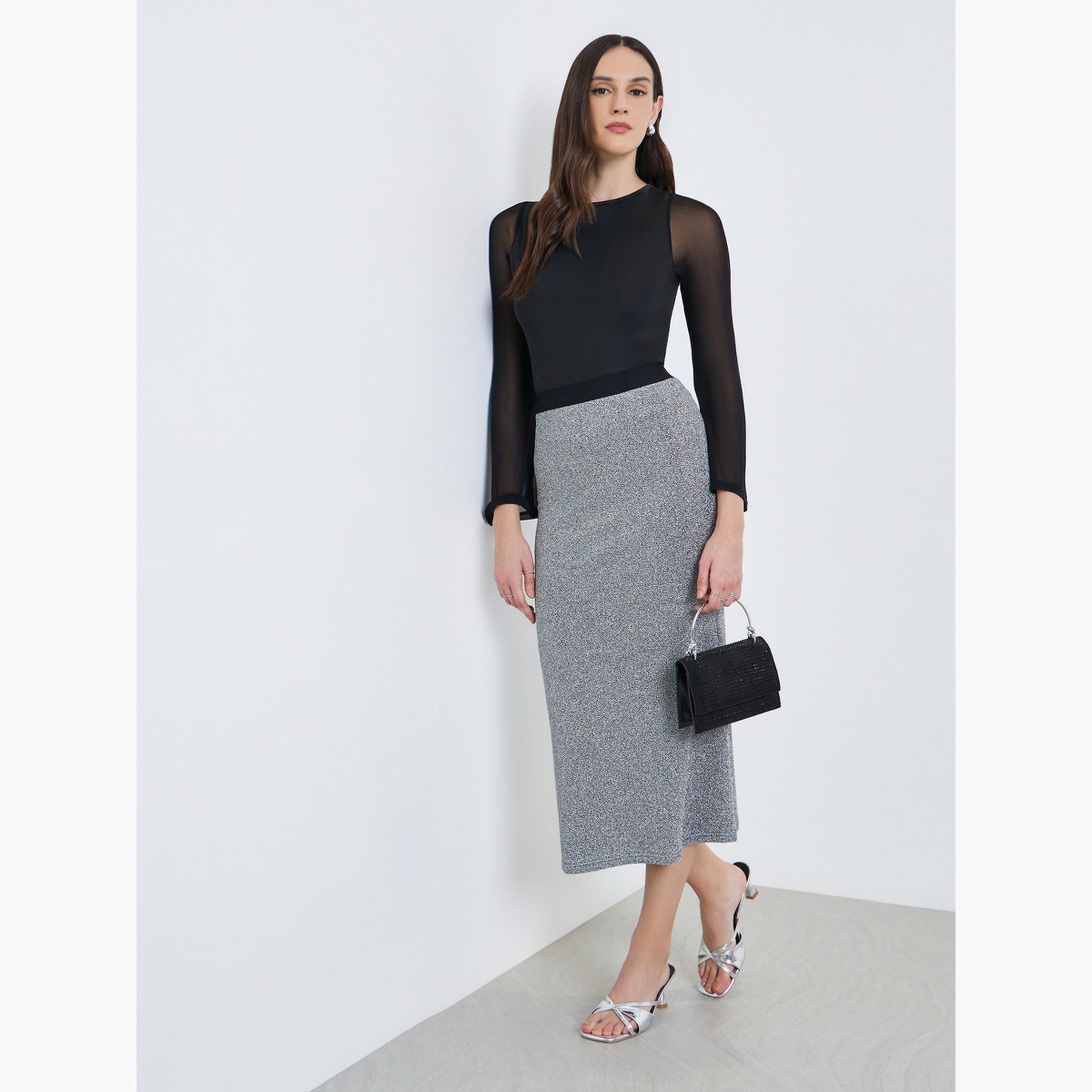 Take Two Women Textured Bodycon Midi Skirt-women-clothing-bottoms-skirts-image-2