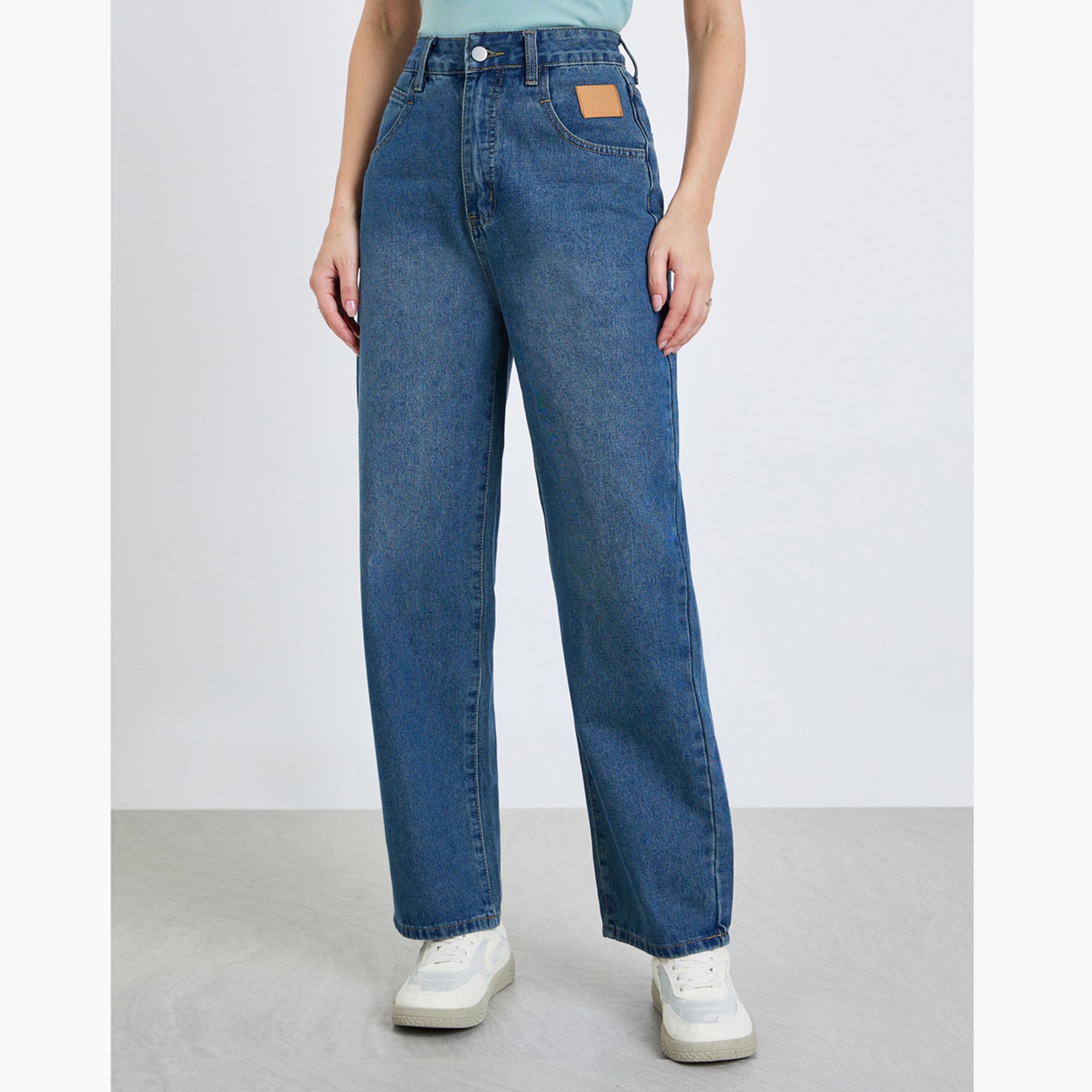Styli Women High Rise Relaxed Fit Jeans-women-clothing-bottoms-jeans-image-1