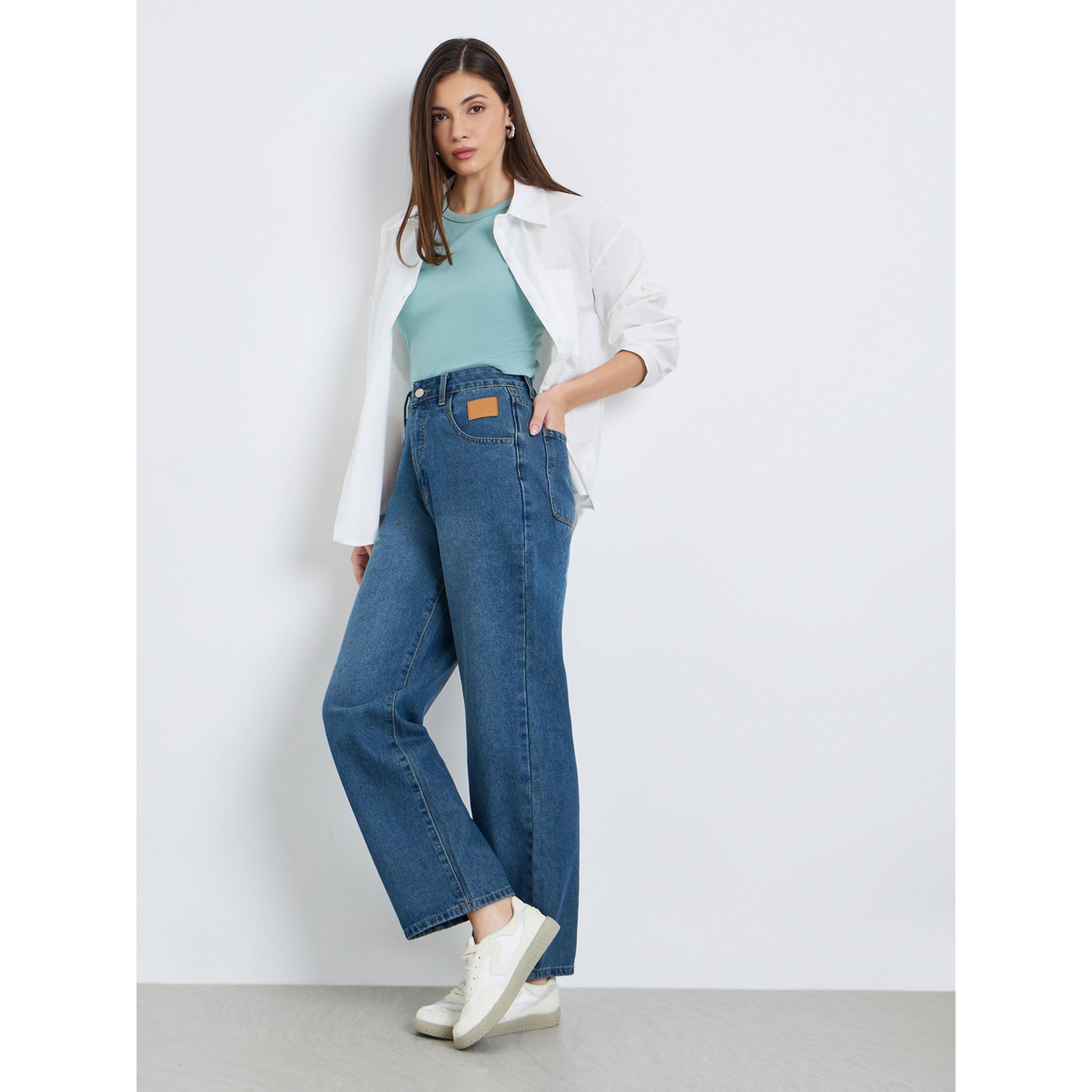 جينز بخصر عالي وقصة مريحة-women-clothing-bottoms-jeans-image-2
