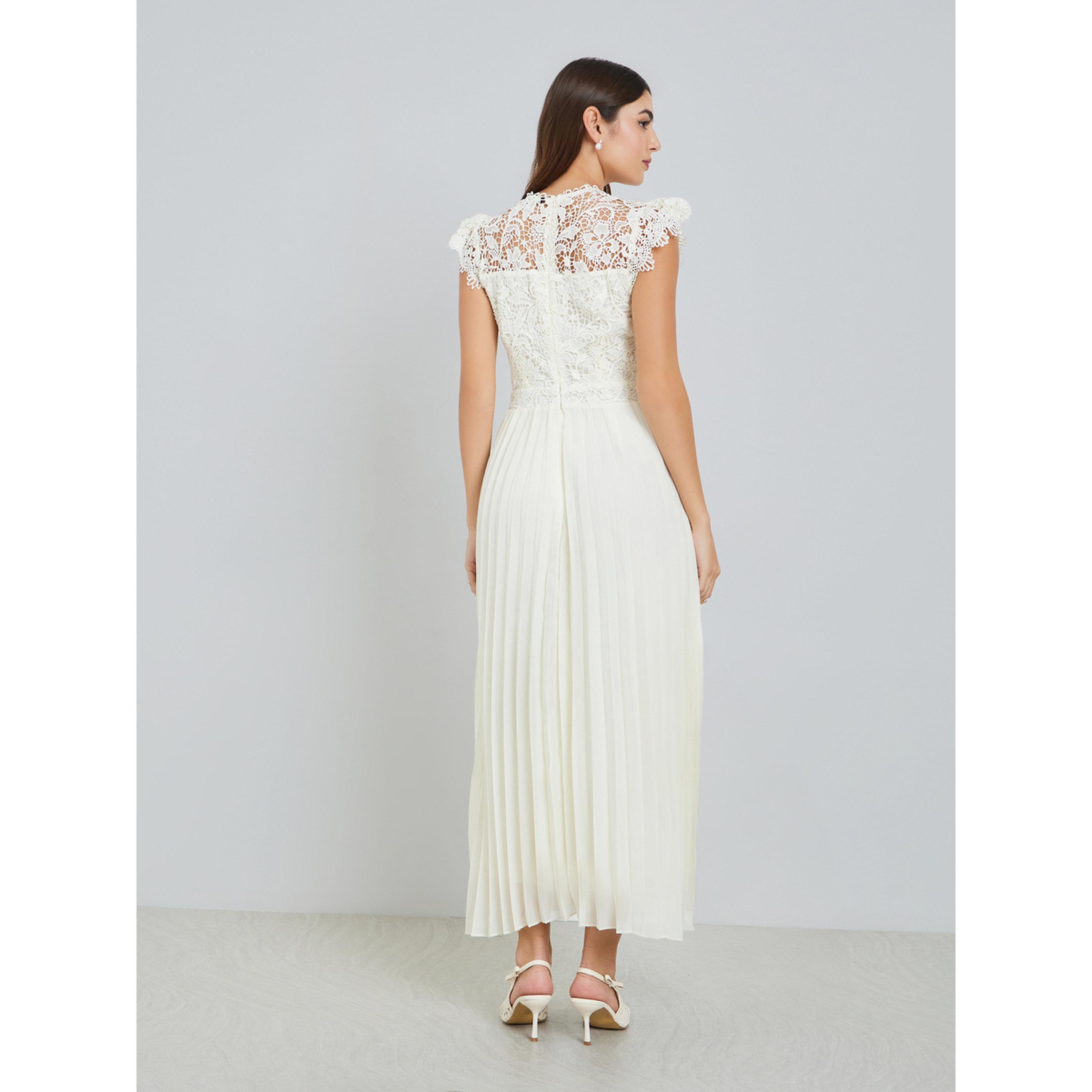 فستان ميدي بلا أكمام بتفاصيل دانتيل وكسرات-women-clothing-dresses-image-4