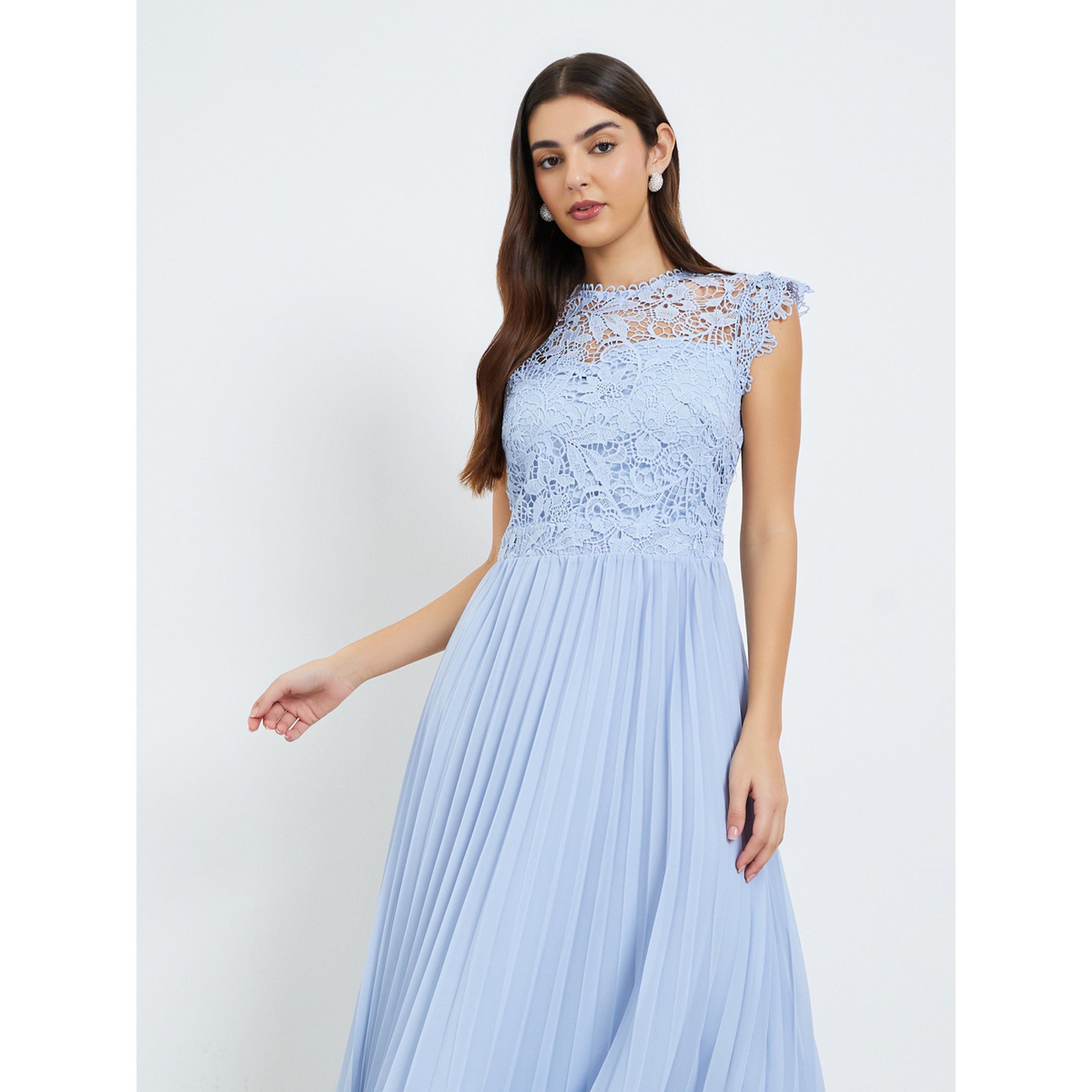 فستان ميدي بلا أكمام بتفاصيل دانتيل وكسرات-women-clothing-dresses-image-3