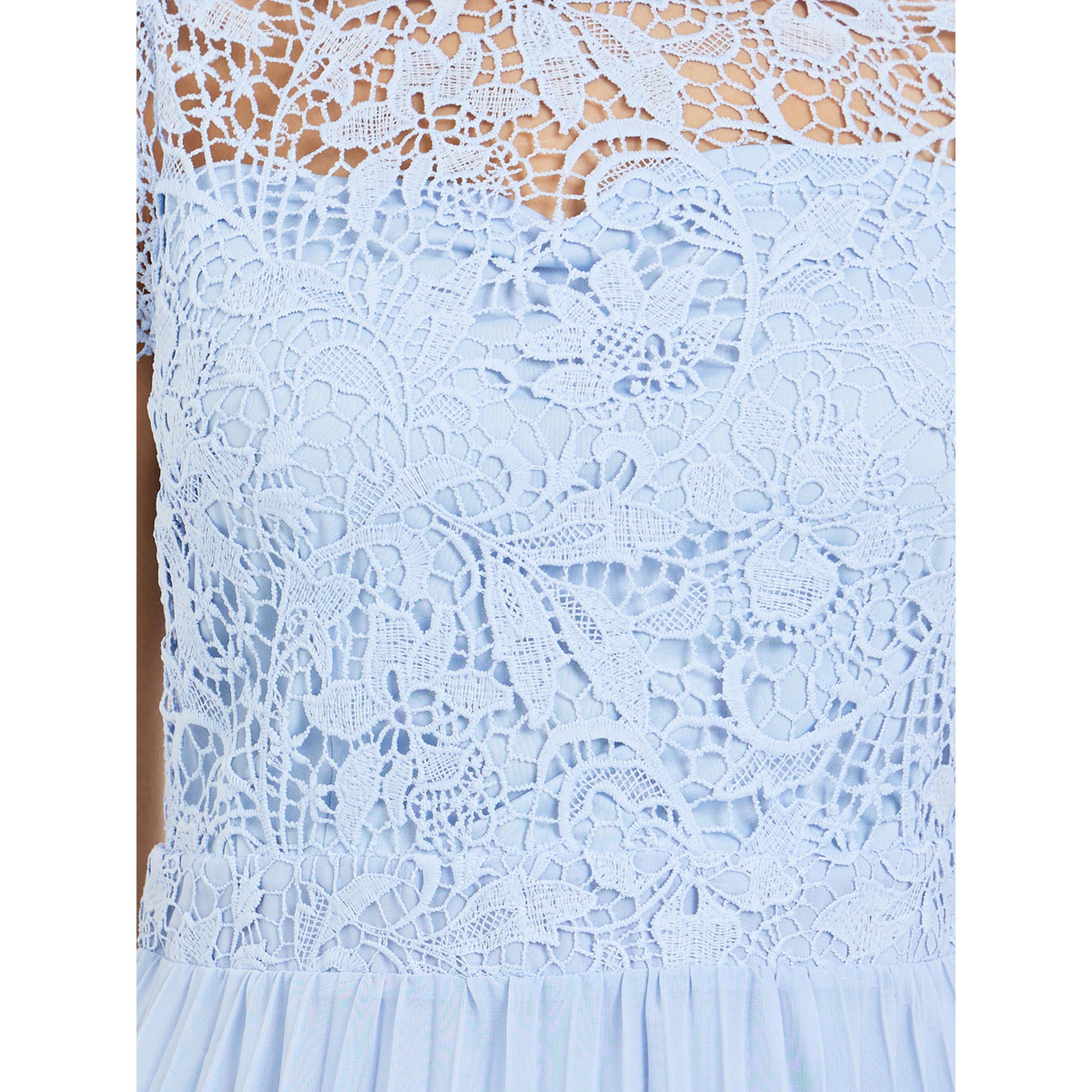Styli Women Blue Lace Sleeveless Pleated Midi Dress-women-clothing-dresses-image-5
