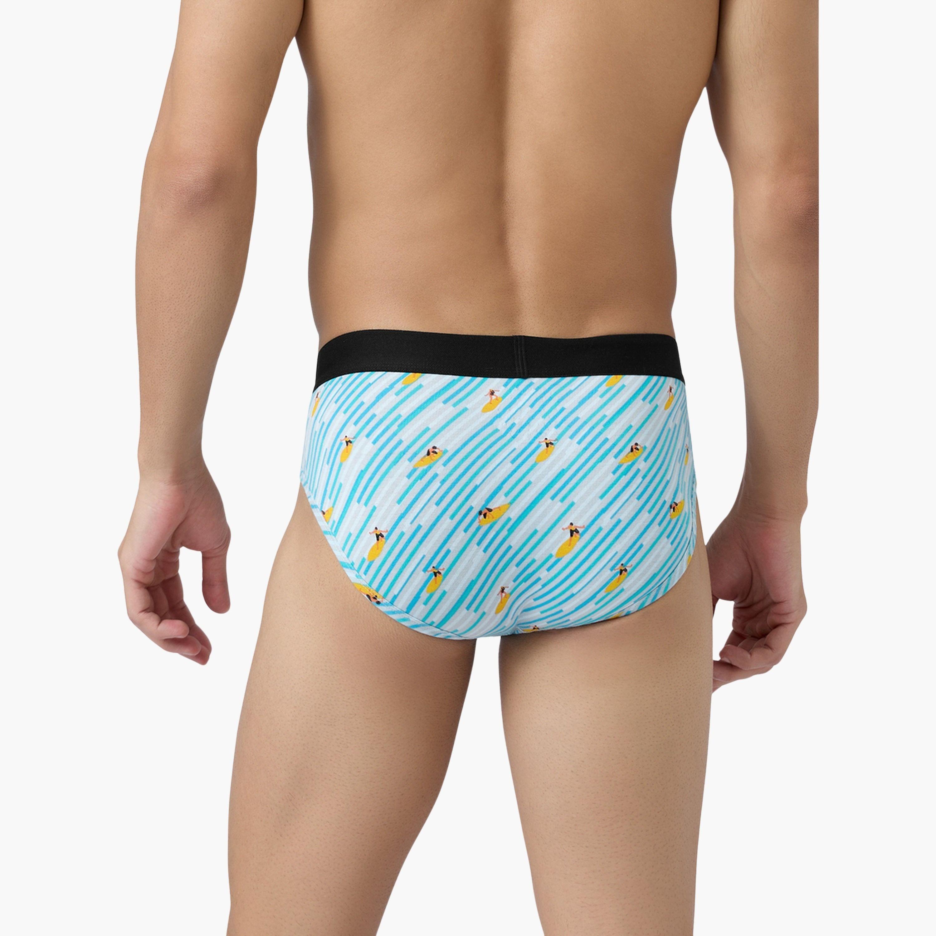اكس واي اكس اكس - سروال داخلي رجالي مضادة للبكتيريا طبعة قطن ممشط فائق الجودة-men-clothing-innerwear-underwear-image-3