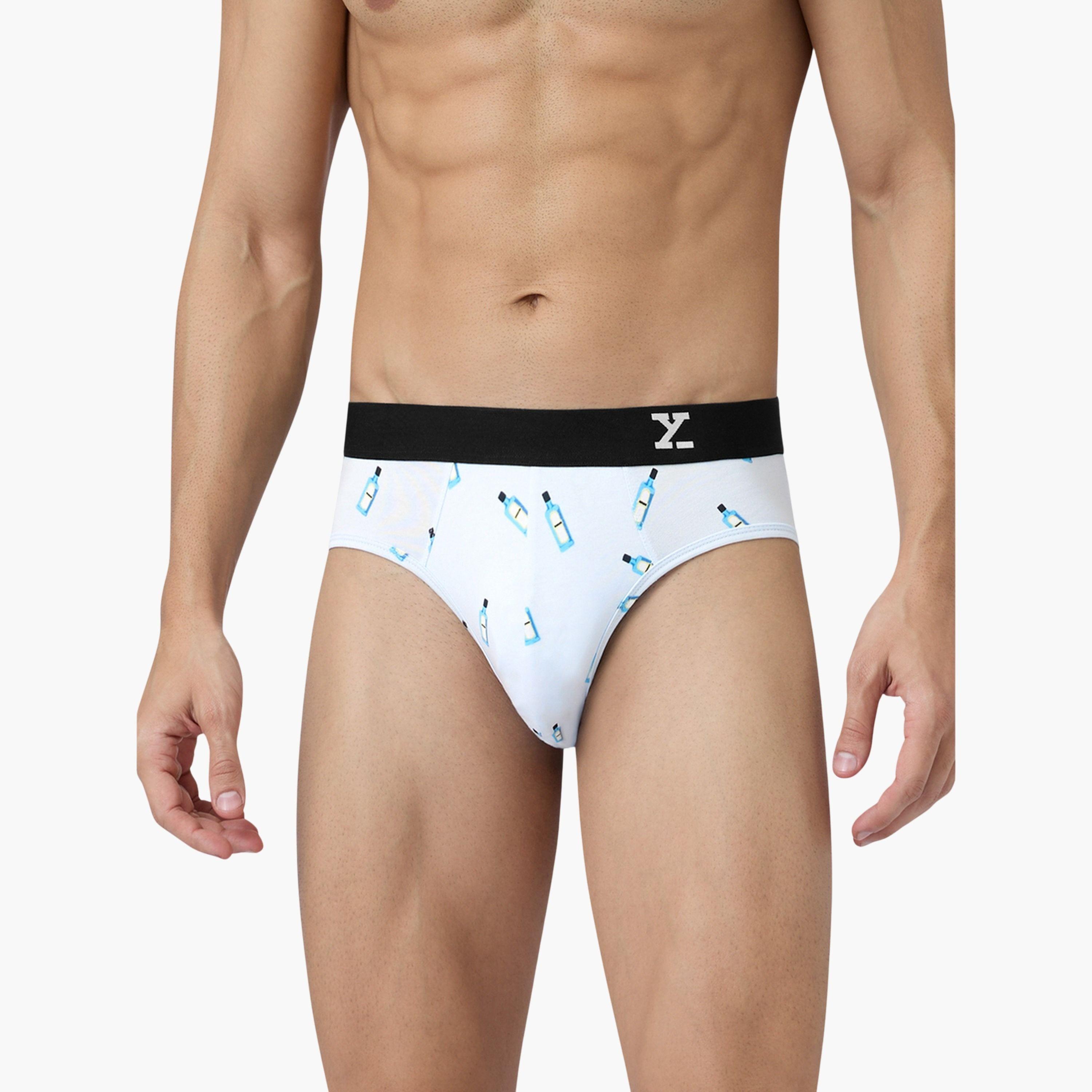 اكس واي اكس اكس - سروال داخلي رجالي مضادة للبكتيريا طبعة قطن ممشط فائق الجودة-men-clothing-innerwear-underwear-image-1