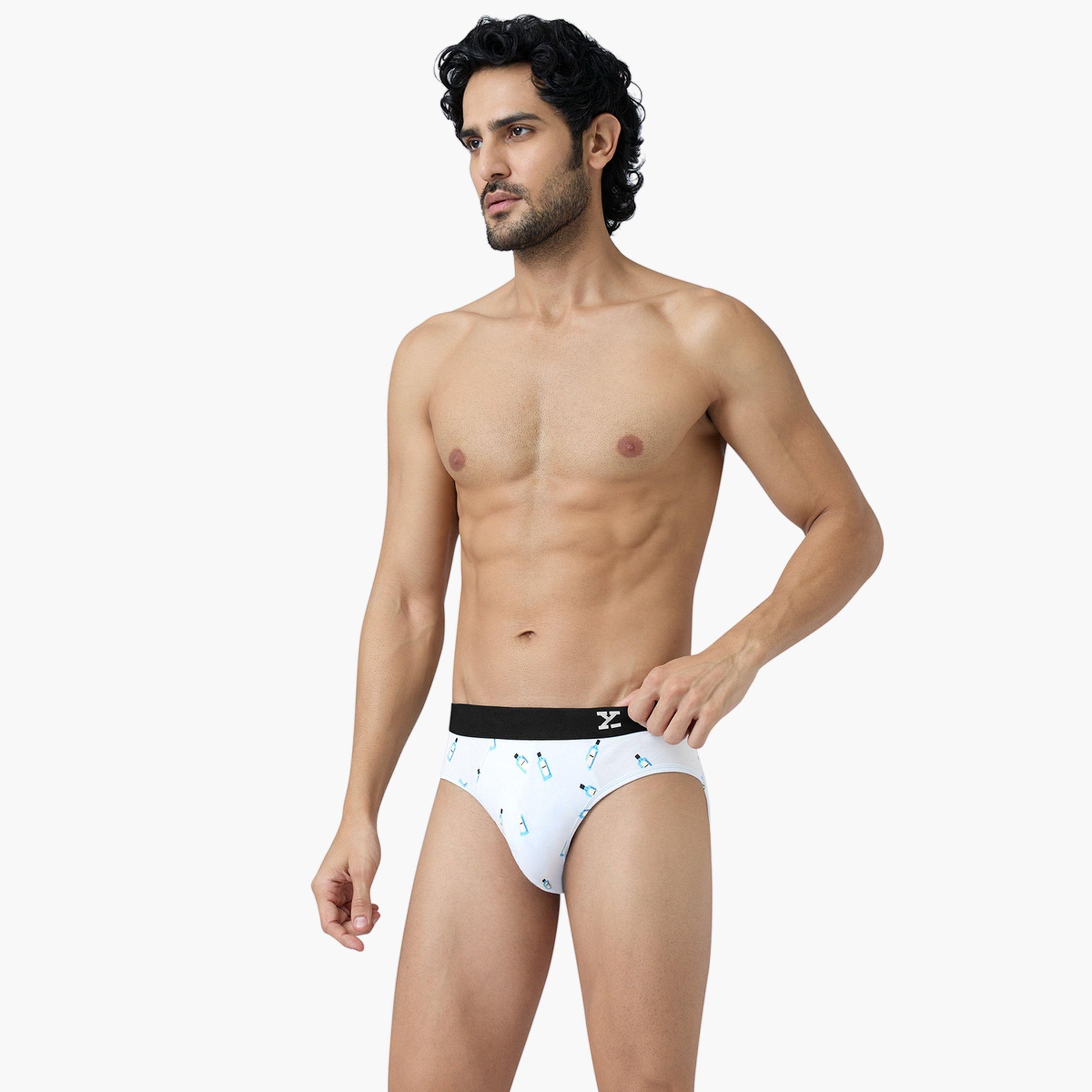 اكس واي اكس اكس - سروال داخلي رجالي مضادة للبكتيريا طبعة قطن ممشط فائق الجودة-men-clothing-innerwear-underwear-image-2